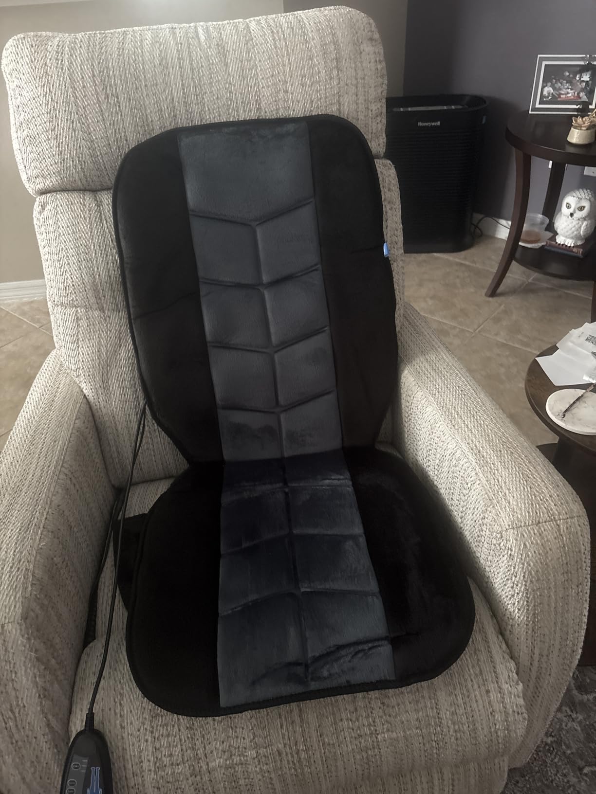 CILI Massage Chair Pad,Back Massager with Heat,Massage Seat Cushion with 10 Vibration Motors,30-60-90 Minutes Heating Options,Chair Massager for Office Chair, Home Office Use, Relaxation Gift customer photo 1