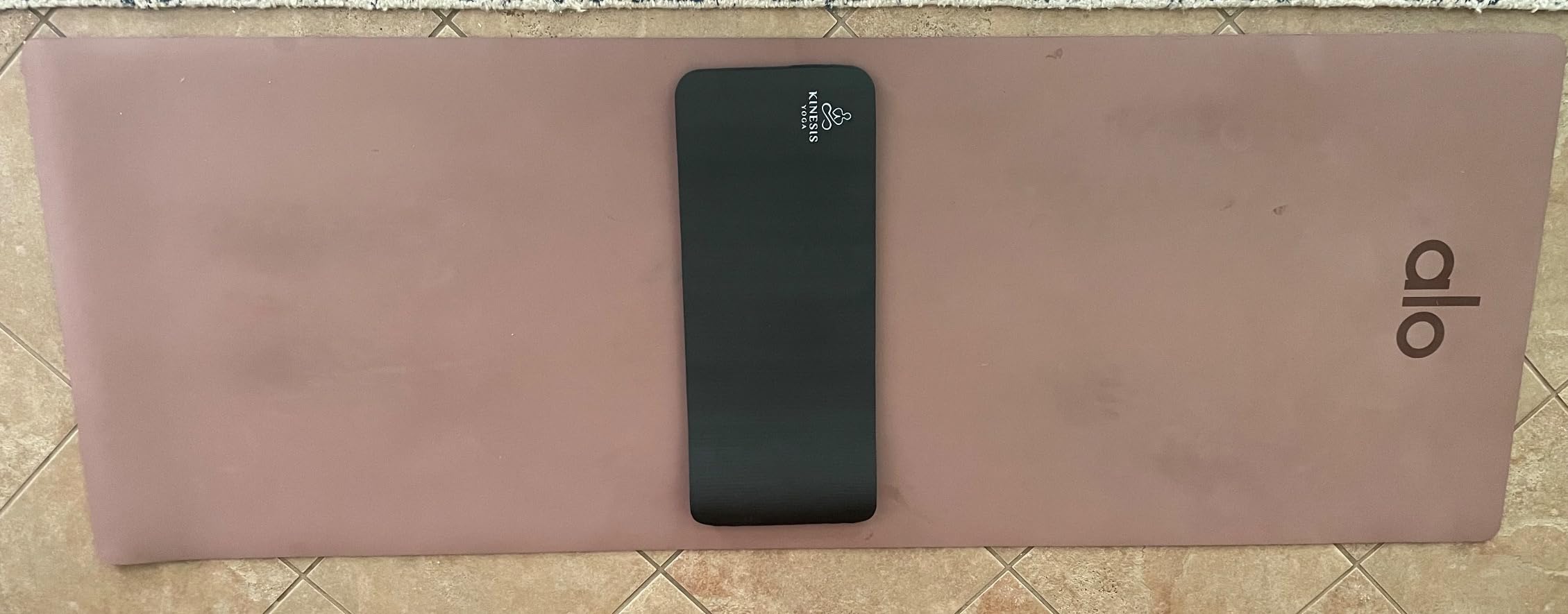 Kinesis Yoga Knee Pad Cushion - 0.6 inch (15mm) Thick Exercise Knee Pad for Pain Free Yoga - Perfect Companion for Home Workout - Easy on the Knees, Elbows, Wrists and Back customer photo 1
