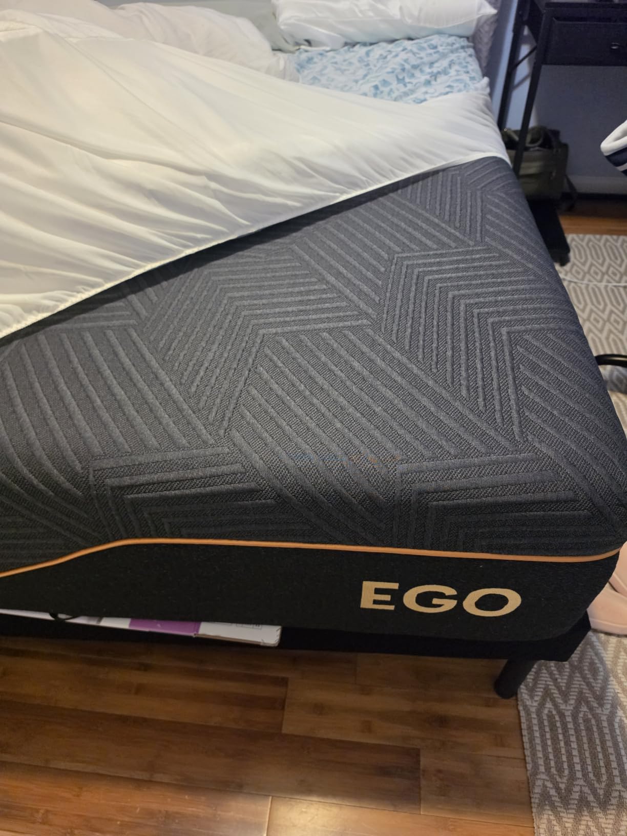 EGOHOME 14 inch Firm King Mattress, Memory Foam Mattress with Cooling Cover, Bed in a Box, CertiPUR-US Certified, Breathable and Supportive, Made in USA customer photo 1