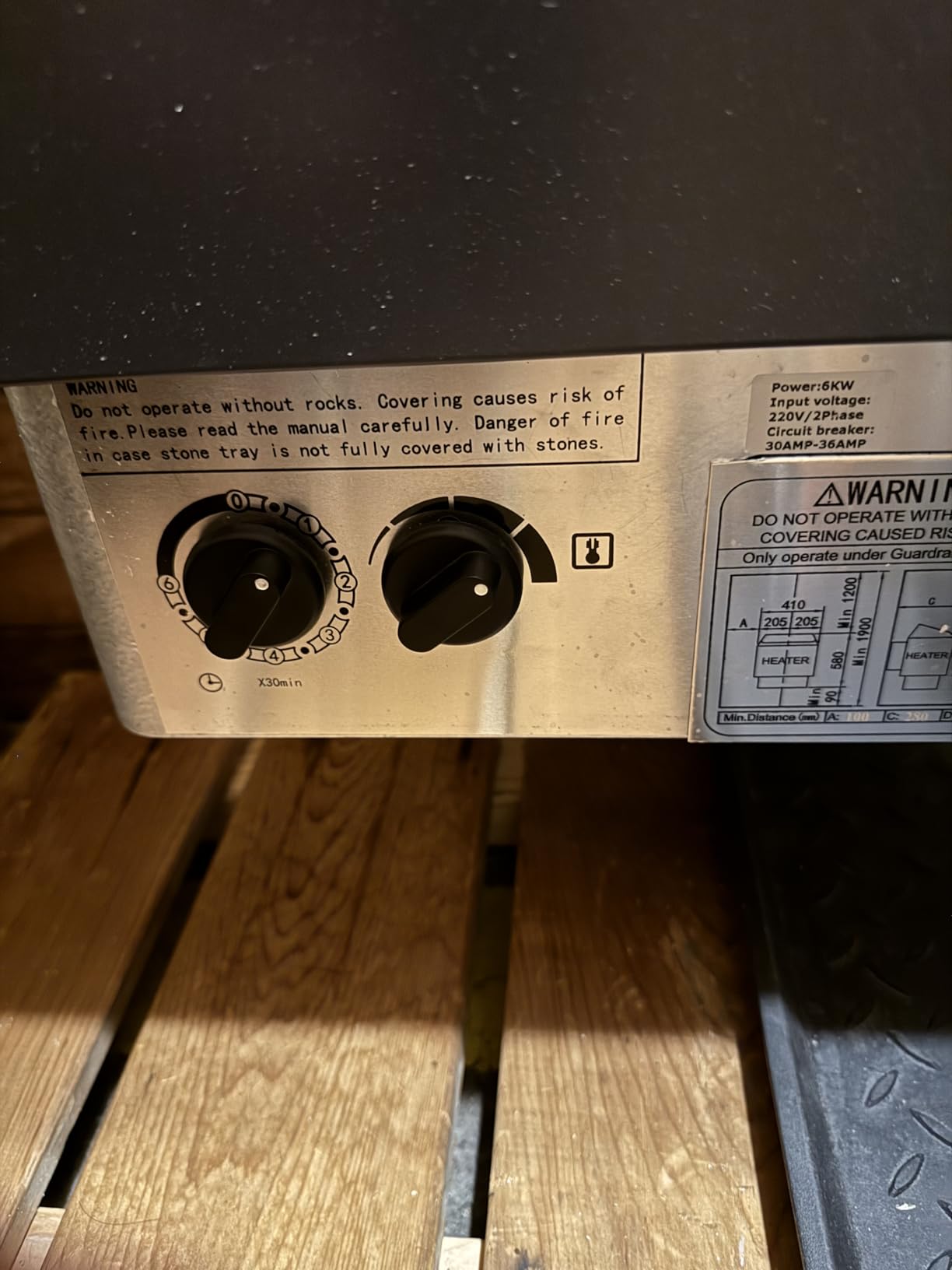 VEVOR Sauna Heater, 220V Electric Sauna Stove, Steam Bath Sauna Heater 3h Timer and Adjustable Temp for Max. 176-318 Cubic Feet (6KW) FCC Certification customer photo 1