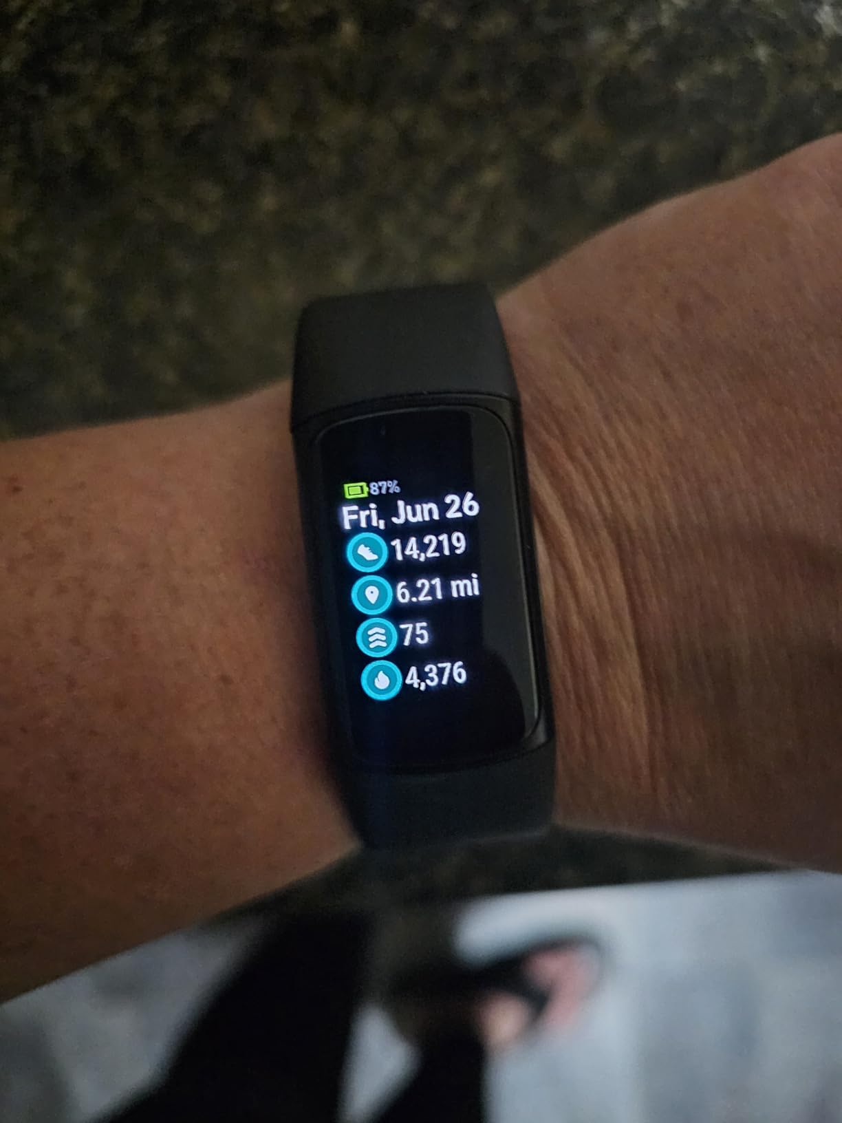 Fitbit Charge 6 Fitness Tracker with Google Apps - Heart Rate on Exercise Equipment - 3-Month Google Health Premium Membership Included - Health Tools - Porcelain/Silver - Small & Large Bands Included customer photo 1