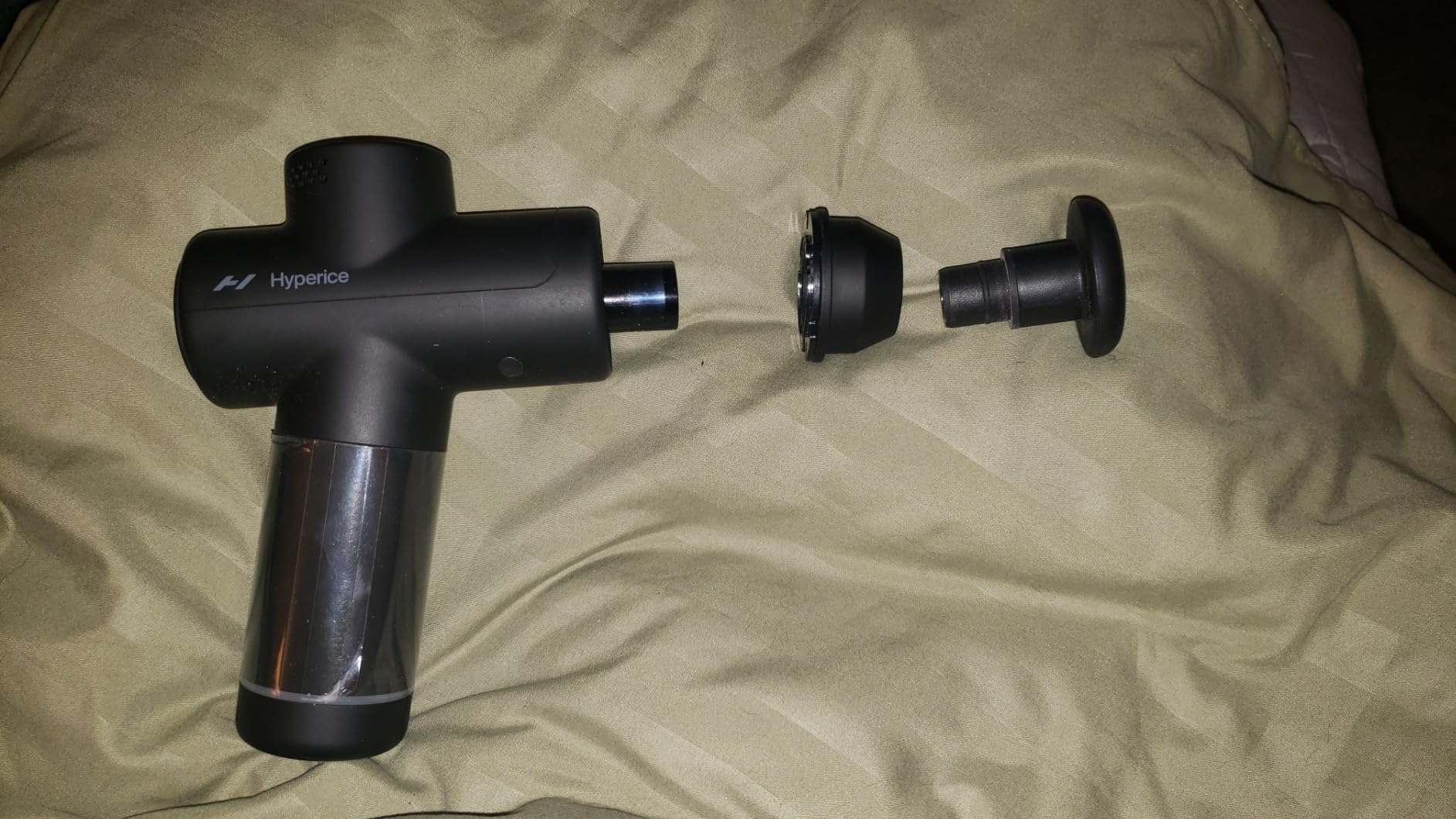 Hyperice Hypervolt Go 2 - QuietGlide Technology Handheld Percussion Massage Gun, 3 Speeds, 2 Interchangeable Heads customer photo 1
