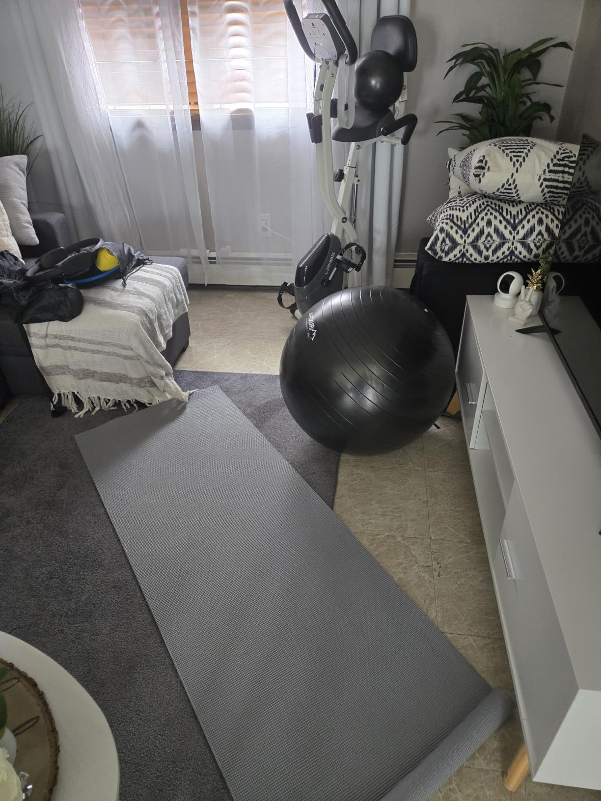 APEXUP Yoga Ball, 660 lbs Anti-Burst Exercise Ball with Pump, 5 Sizes | Anti-Burst, Anti-Slip, SGS Certified, Strengthens Core, Improves Balance & Posture, Boosts Flexibility & Stability customer photo 1