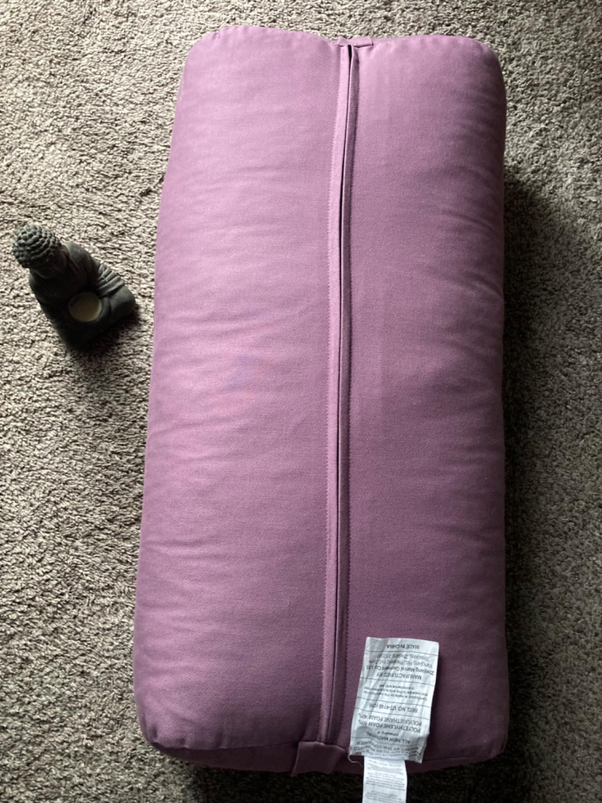 Everyday Yoga Premium Bolster, Soft & Supportive Meditation Pillow with Carry Handle, Lightweight Cushion for Restorative Yoga & Relaxation (Multi-Color) customer photo 2