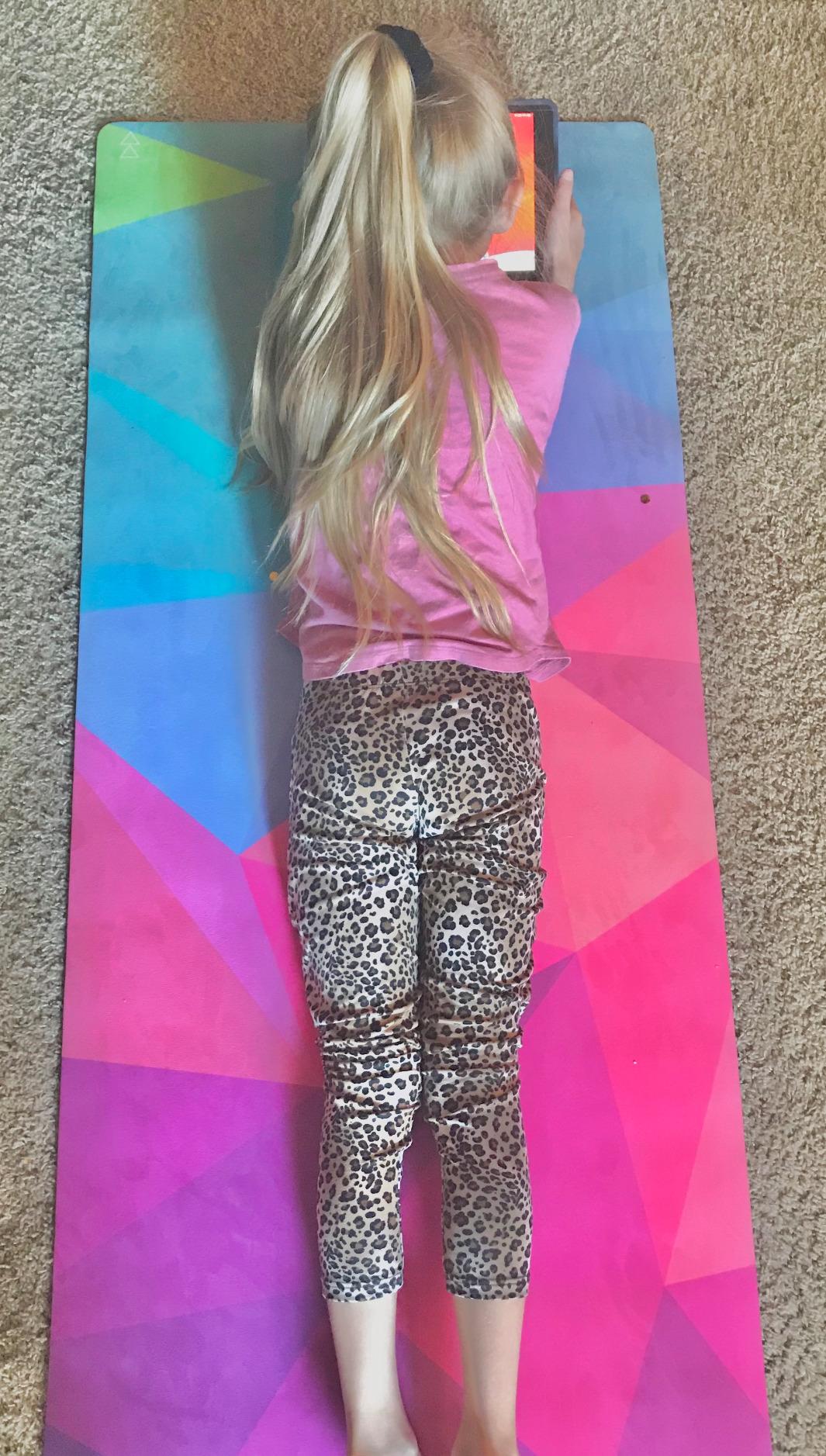 YogaDesignLab | The Kids Yoga Mat | Eco-Friendly + Supportive + Colorful Childrens Play | Yoga, Exercise | Carrying Strap! customer photo 1
