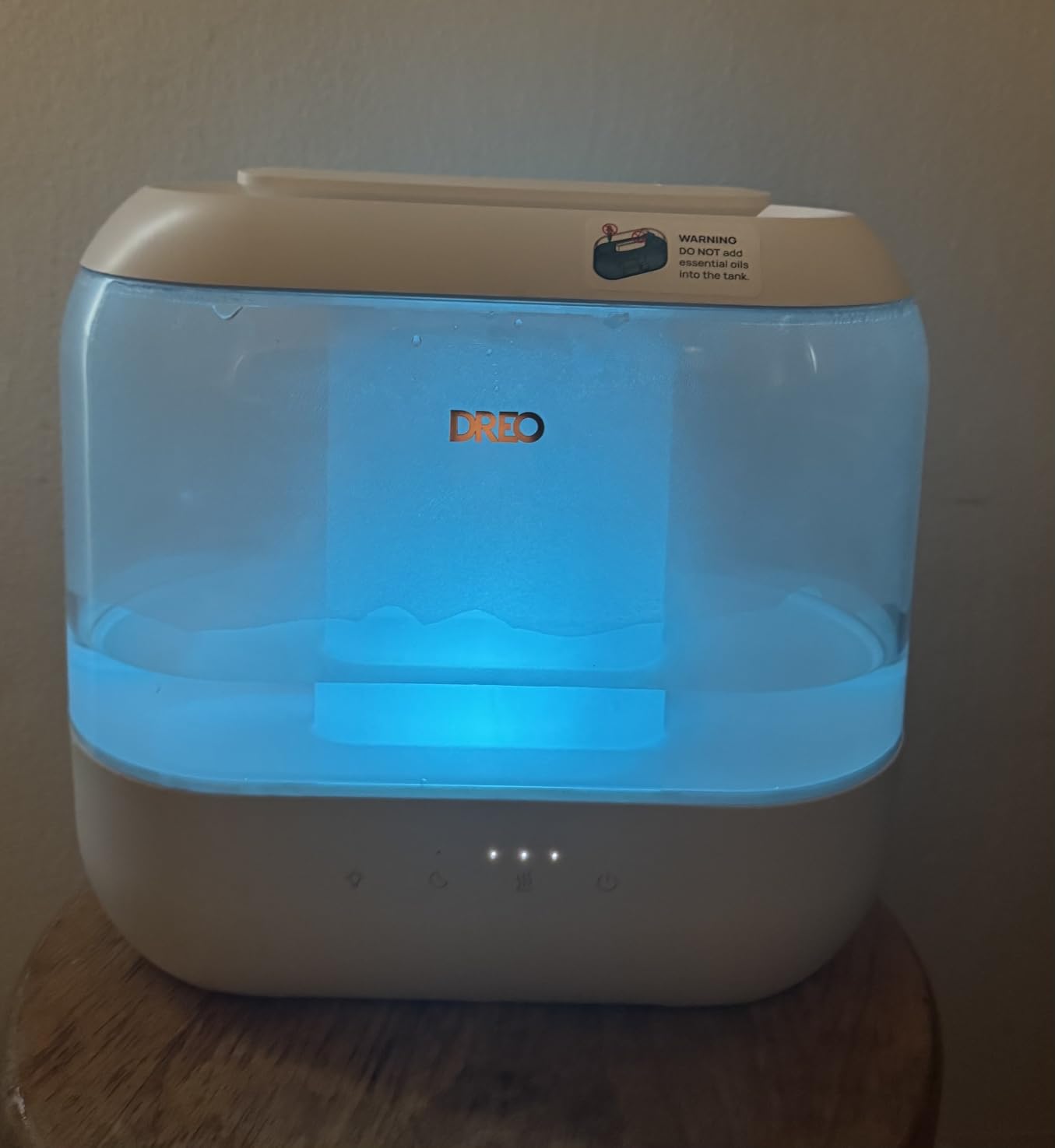 Dreo Humidifiers for Bedroom, 4L Top Fill for Large Room, 36H Runtime, 28 dB Quiet Supersized Cool Mist Air Humidifier for Baby Nursery, Plants, Indoor, Night Light, Easy to Clean & Fill, Black customer photo 2