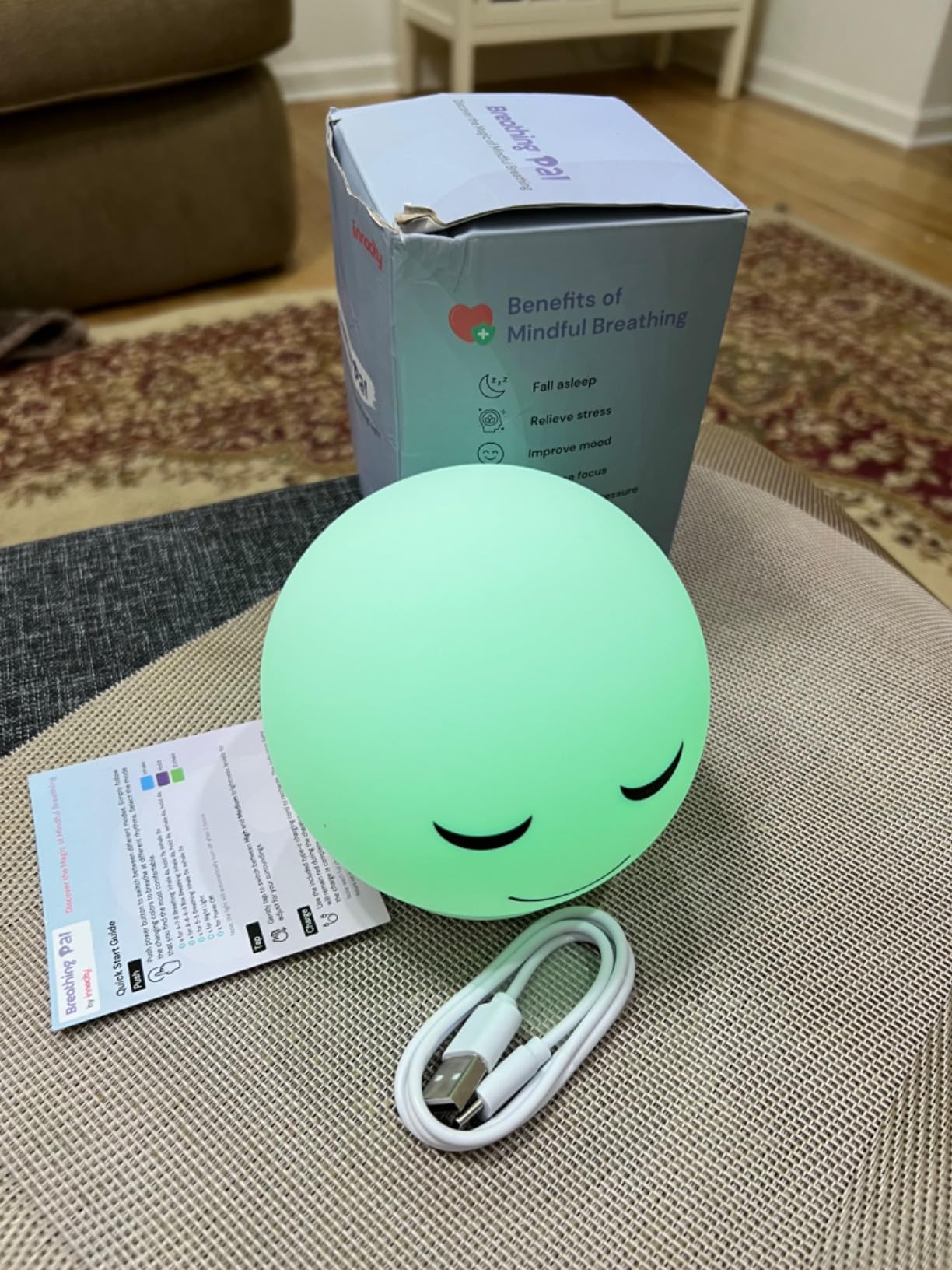 Breathing Pal 'Kyle' - Mindfulness Breathing Light, Guided Visual Meditation Breathing Light, Anxiety Relief Items for Calm Down Corner/Meditation/Sleep for Adult&Kid customer photo 2