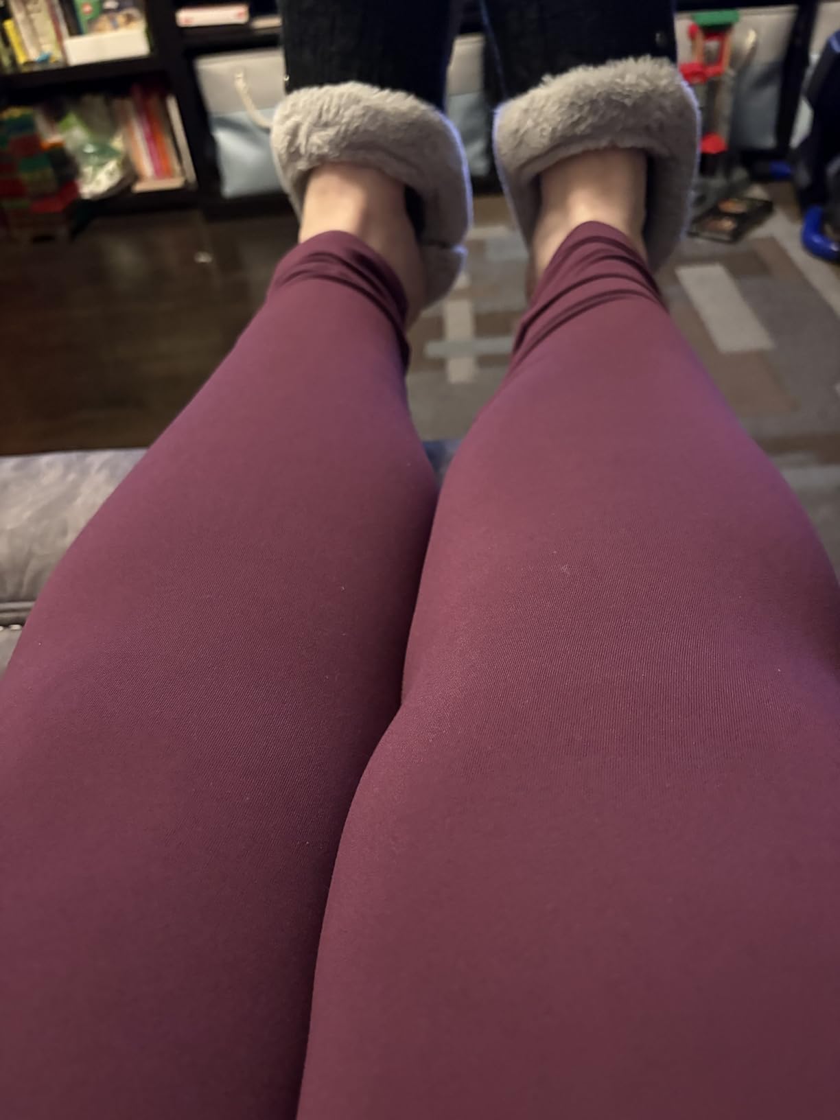 Plus Size Leggings with Pockets for Women, High Waist Opaque Tummy Control Leggings customer photo 1