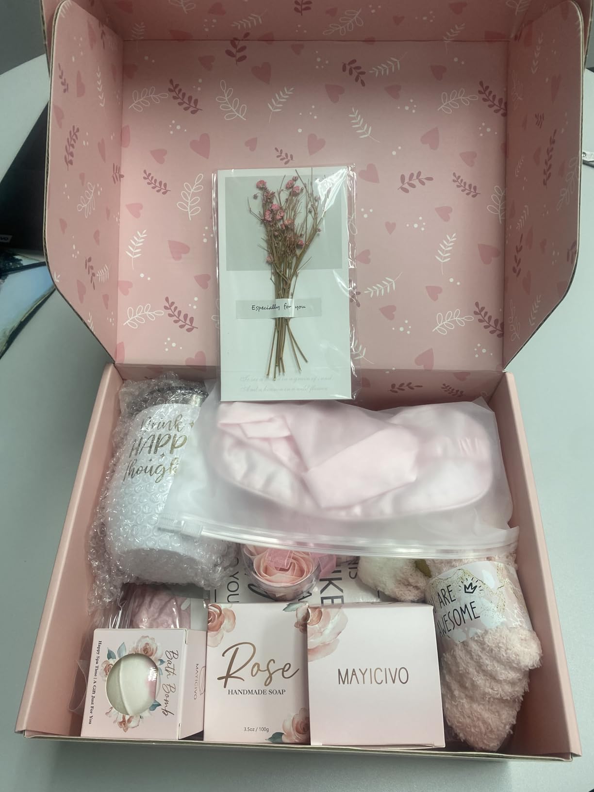 Birthday Gifts for Women Self Care Get Well Soon Gifts, Ocean Relaxing Spa Gift Basket Thinking of You Care Package with Flannel Blanket, Christmas Unique Gift for Her Mom Wife Grandma Friend Sister customer photo 2