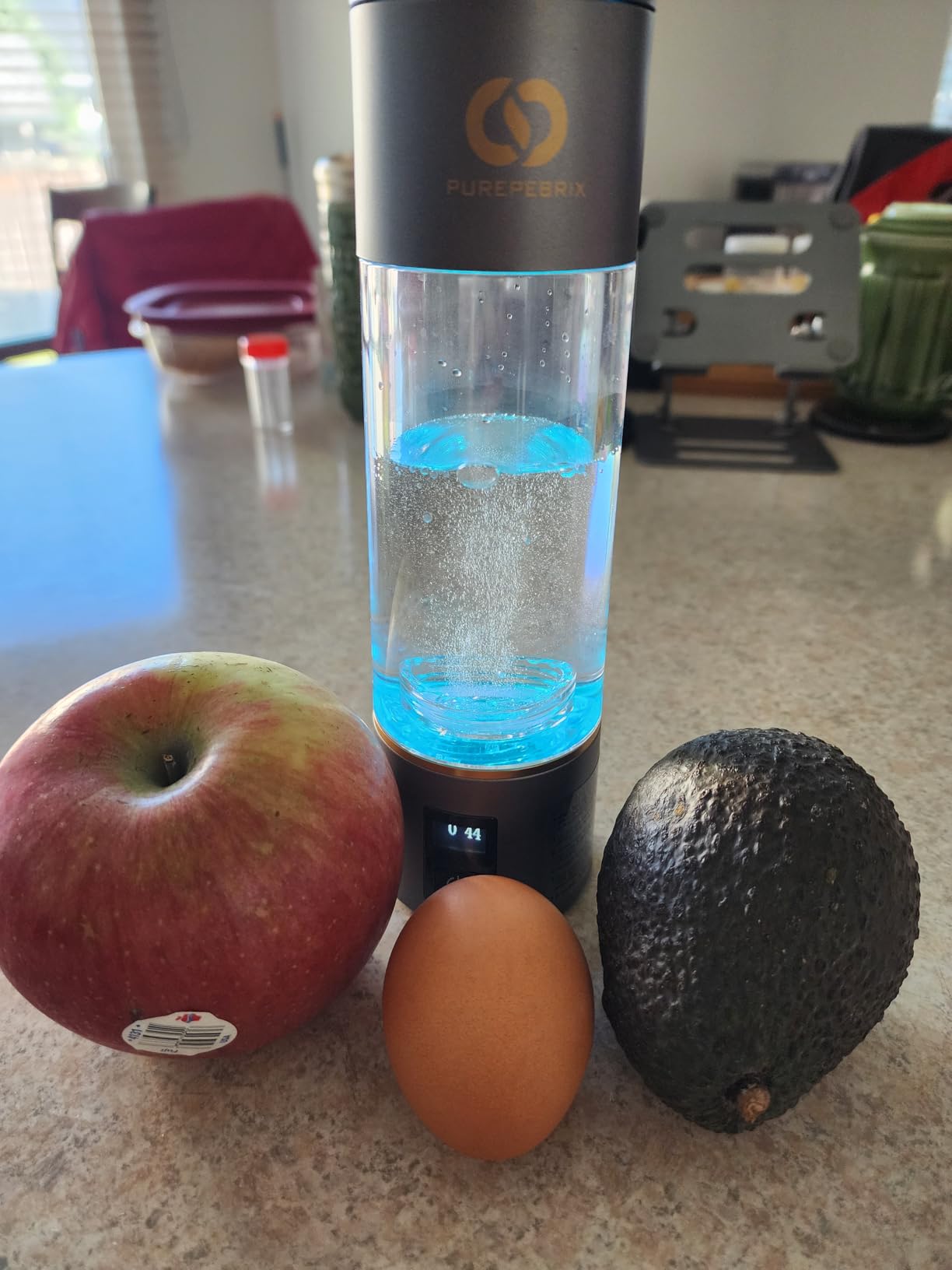 PUREPEBRIX Hydrogen Water Bottle Generator | IHSA Certified 6400 PPB Molecular Hydrogen | 10 OZ | 12-Hour Hydrogen Retention | Luxury Wellness Gift | SPE/PEM Hydrogen Water Machine | Dual-Mode (Grey) customer photo 2