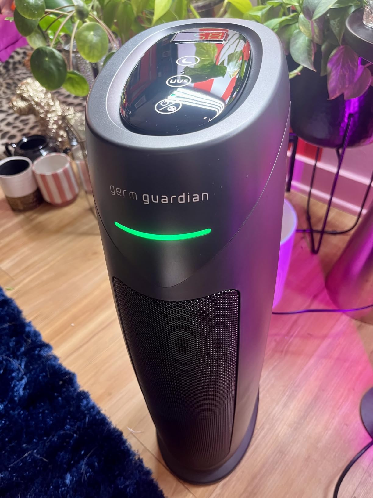 GermGuardian HEPA Large Room Air Purifier for Bedroom, Office, Dorm, and Home - Filters Pet Dander, Dust, Pollen, Smoke, Scents - Air Quality Monitor - AC4880B - 22