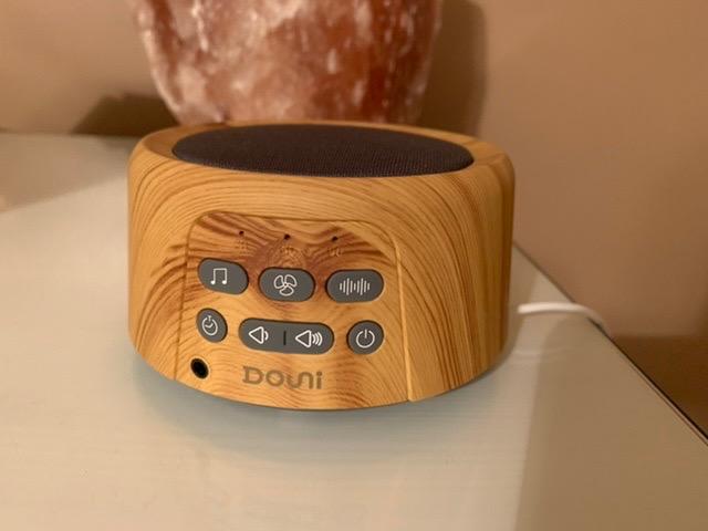White Noise Machine - Sleep Sound Machine with Soothing Sounds Timer & Memory Function for Sleeping & Relaxation, Sleep Therapy for Kid, Adult, Nursery, Home, Office, Travel. Brown Wood Grain customer photo 1