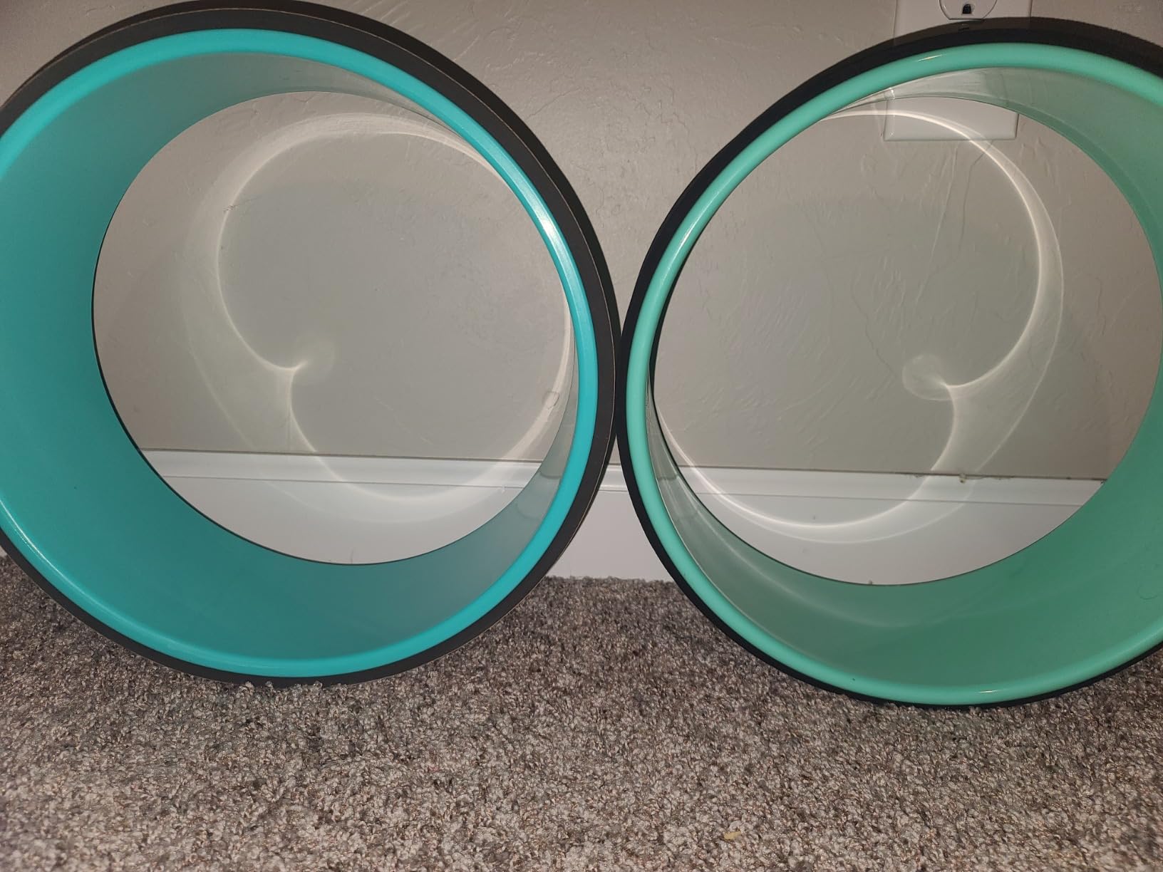 Yoga Wheel for Stretching & Flexibility to Help Back Aches & Tension, Deep Tissue Muscle Massage. Back Roller Wheel with Extra Cushion, Wider & Thickest Foam, Stretches and Strengthens Core Muscles customer photo 2