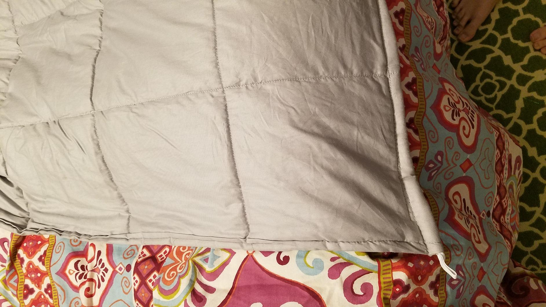 ZonLi Cooling Weighted Blanket for Hot Sleepers, Rayon from Bamboo Viscose, Natural, Breathable Weighted Blanket for Adults Queen Size 48