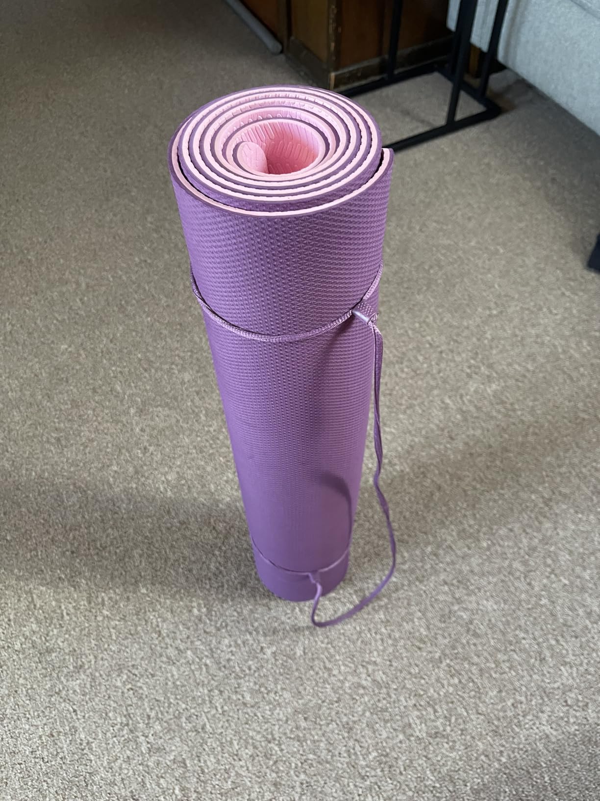 Ewedoos Eco Friendly Yoga Mat Thick TPE Yoga Mat Non Slip Yoga Mats Anti-tear Exercise Workout Mat for Women Men Kids Yoga, Pilates and Fitness customer photo 2