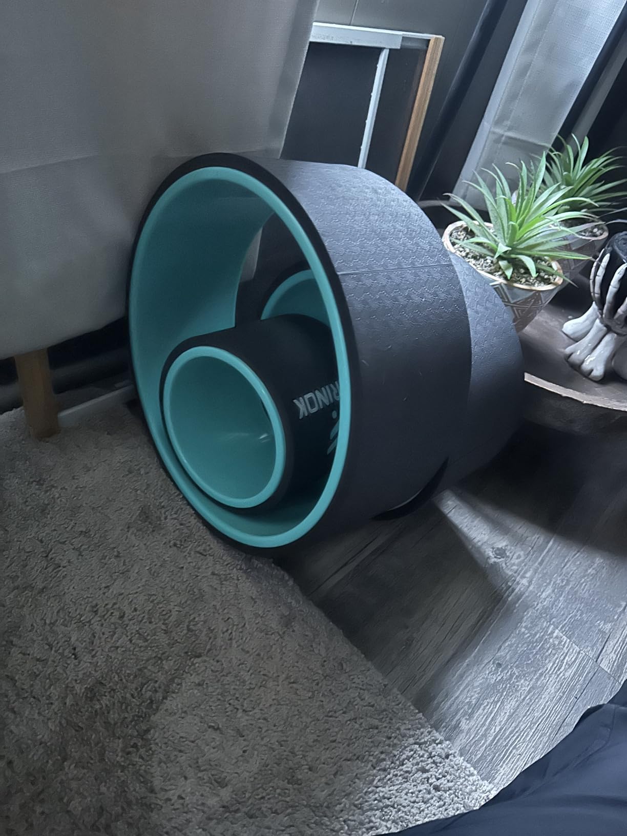 Yoga Wheel Set, Upgraded Back Wheels for Pain Relief & Stretching, Strongest Back Roller for Deep Tissue Massage, Improving Yoga Poses Backbend (CORK) customer photo 1
