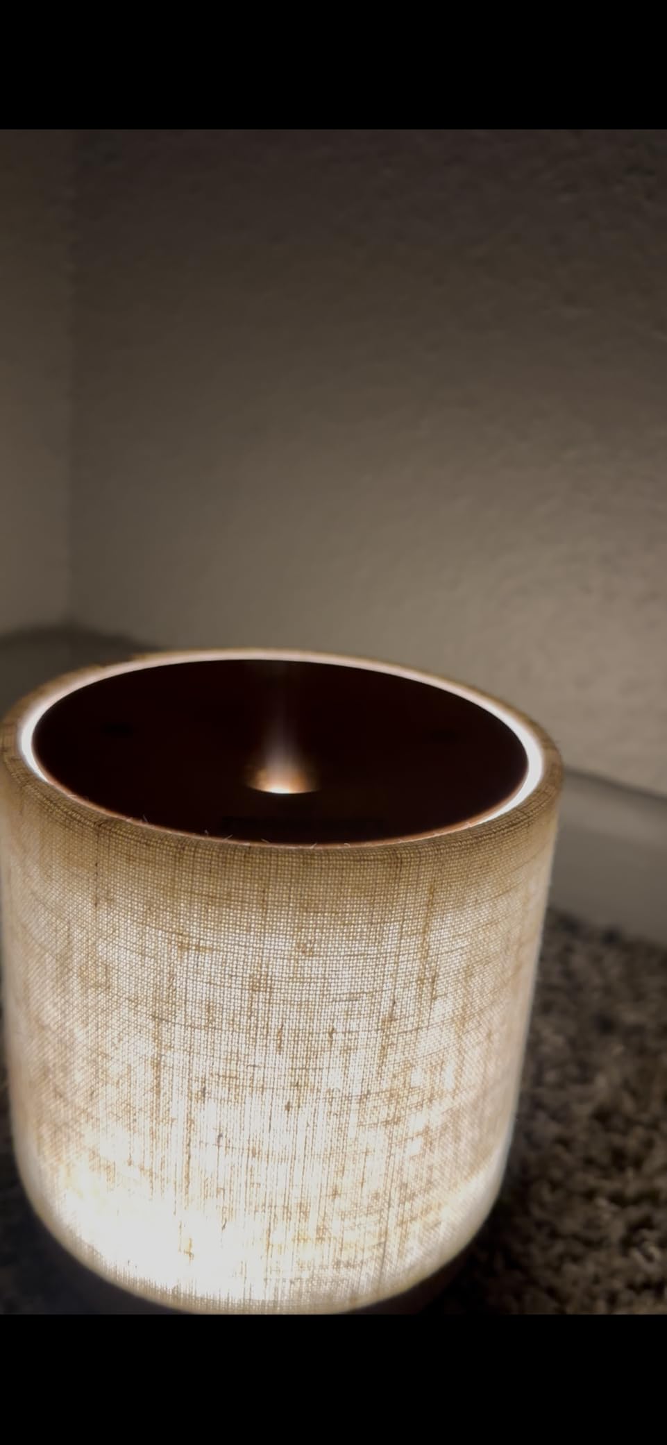 Essential Oil Diffuser with Fabric Cover and Night Lamp | 200ml, Quiet, Ultrasonic Scent Diffusing & Humidifying, Auto Shut-Off, Ambient Lighting, Candle Light Mode customer photo 1