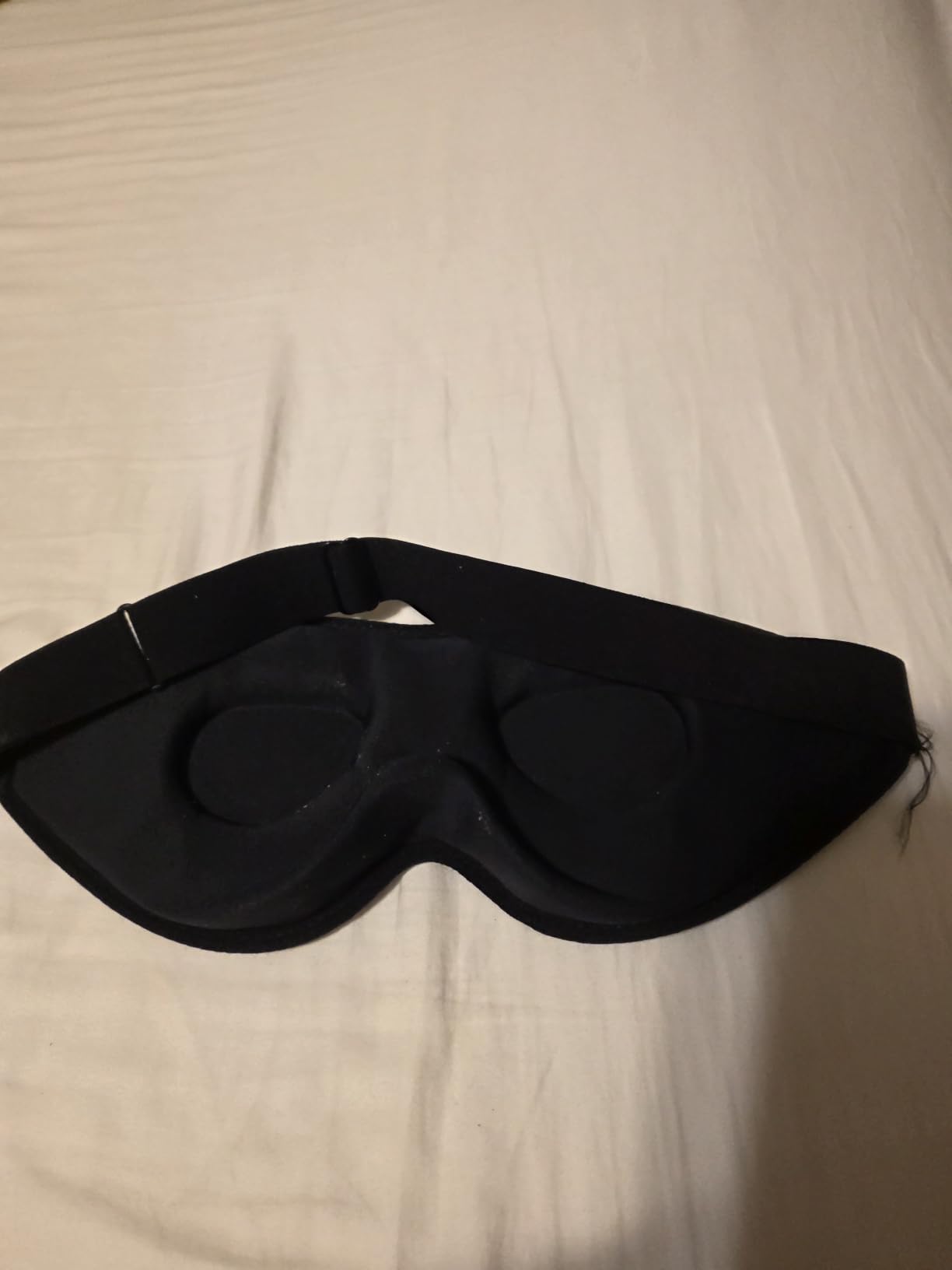 LitBear Breathable Sleep Mask, 3D Eye Mask Sleep for Side Sleepers Women Men, Light Blocking Sleeping Mask with Adjustable Strap, Soft Lightweight Eye Cover for Travel, Night Work, Nap, Office - Blue customer photo 2