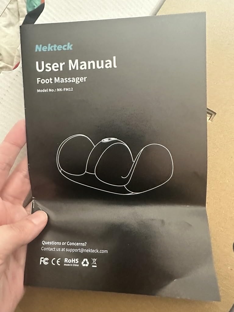 Nekteck Foot Massager with Heat & Foot Roller, Shiatsu Calf Leg Massager for Circulation and Neuropathy Pain Relief for Feet Care Home Office Gadgets Relaxing Massage Tools Gifts for Women Men Mom Dad customer photo 1