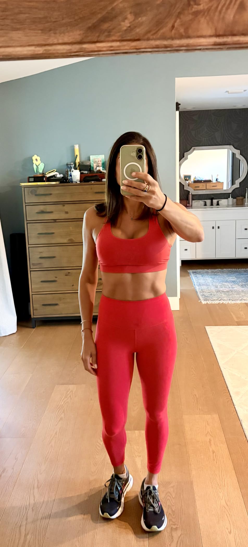Workout Pro Leggings 25'', Medium Plus Support, Compression 7/8 Workout Pants customer photo 2