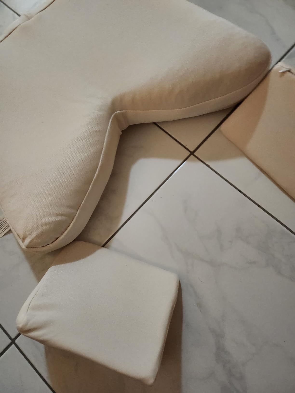 Syrinx Meditation Cushion Set - Zafu Yoga Floor Pillow with Knee Support Pads, Buckwheat Hull Filling, Carry Bag & Zabuton-Style Base customer photo 2