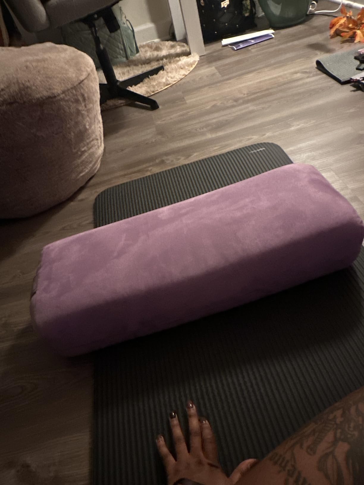 Yes4All Triple-Layer Sponge Yoga Bolster Pillow for Restorative Yoga & Meditation - Versatile Yoga Support Pillow, Balance & Poses Modification customer photo 2