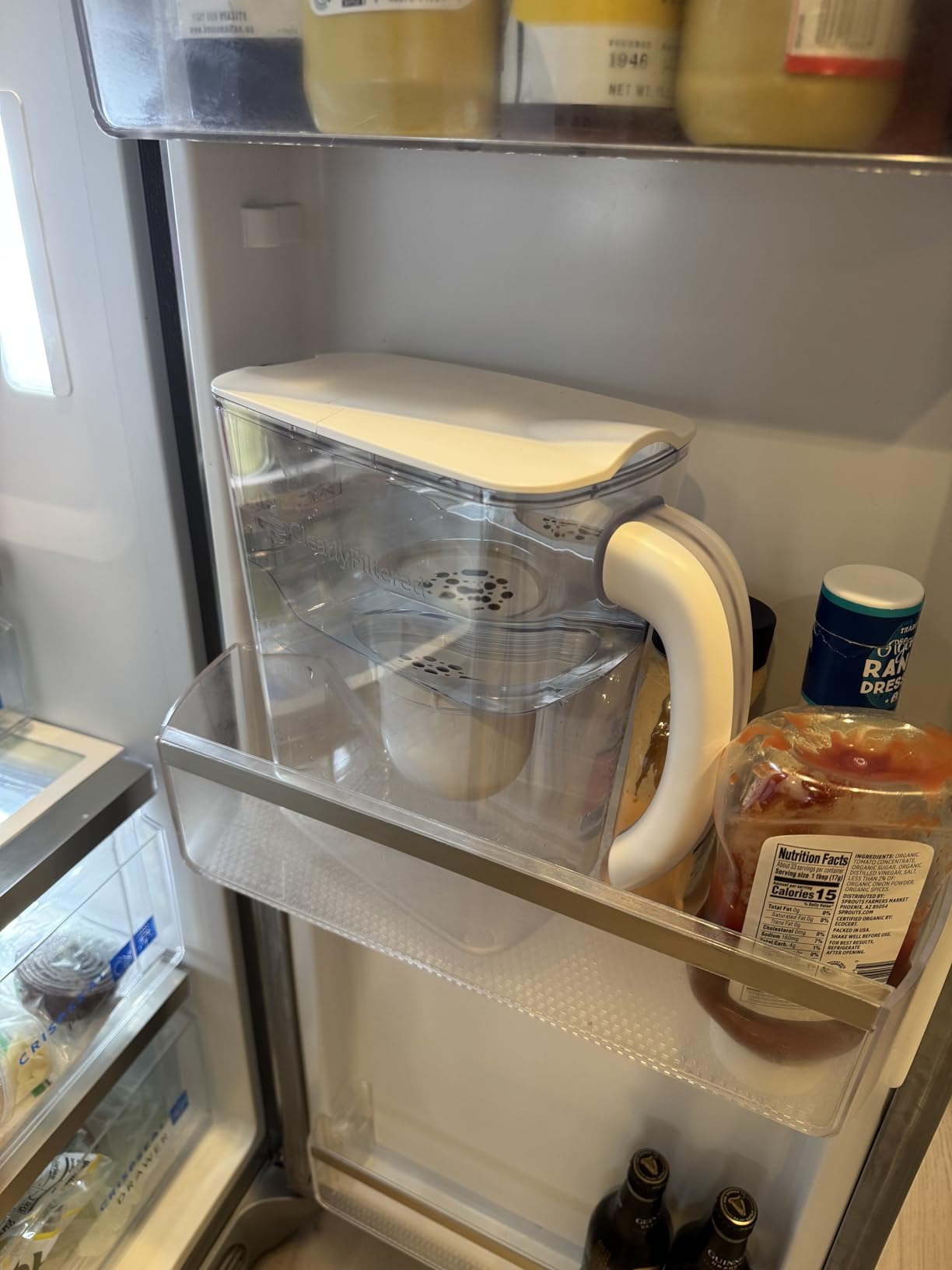 Clearly Filtered Filtered Water Pitcher - 80 Fl Oz, NSF Certified - Targets 365+ Contaminants - Fluoride, PFAS, Lead, Chlorine, Microplastics - BPA/BPS Free - 10 Cup Filter (Pitcher Includes 1 Filter) customer photo 1