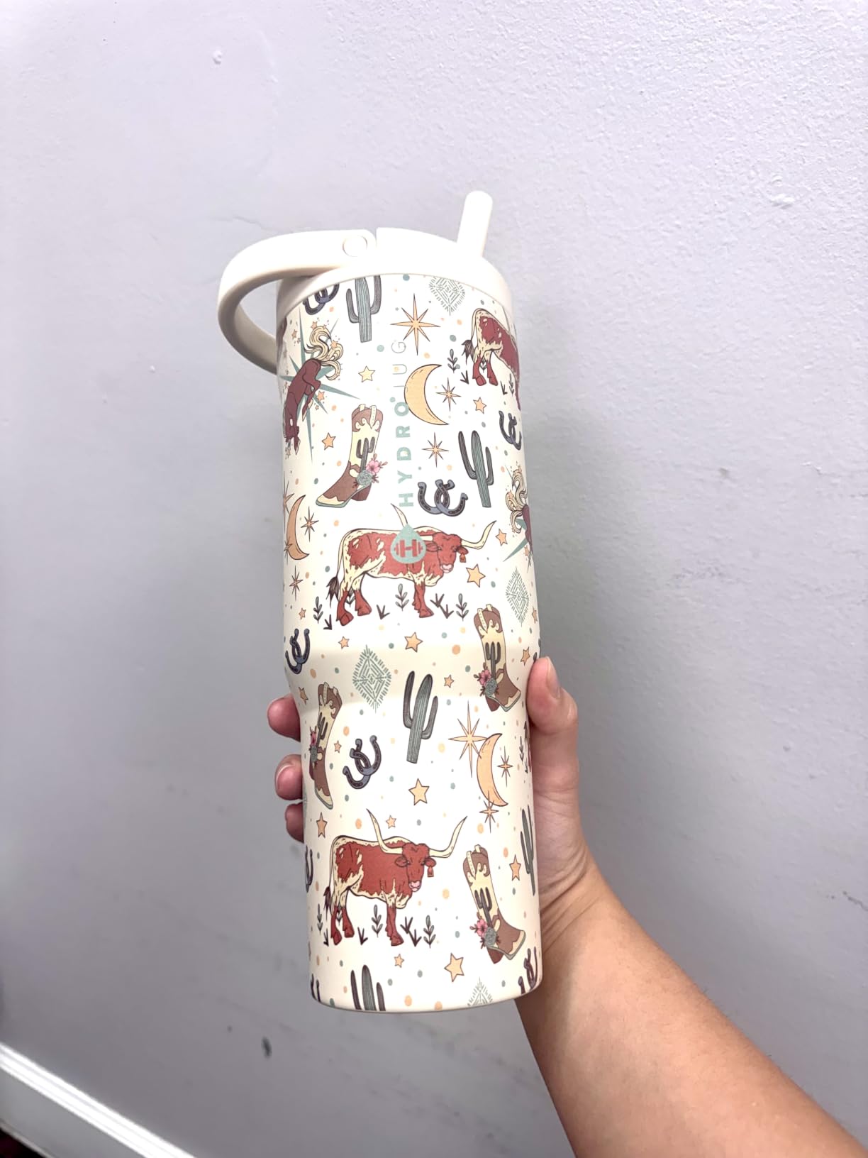 HydroJug Sport 32 oz Insulated Stainless Steel Water Bottle, Cream customer photo 1