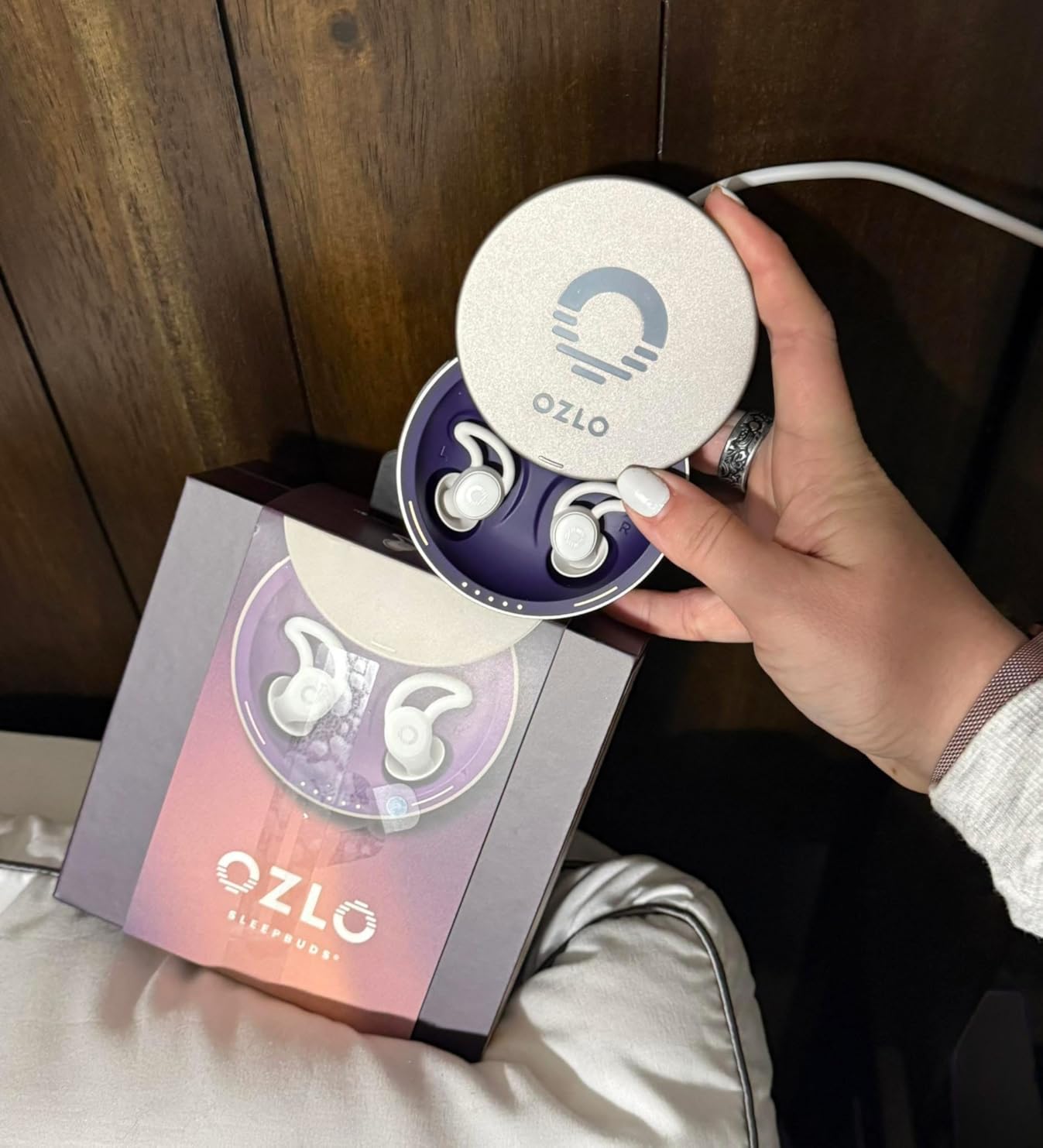 Ozlo Sleepbuds - Comfortable Side Sleeper Headphones, Up to 10 Hours of Bluetooth LE Streaming, Science-Backed Sleep Sounds, Snore Blocking customer photo 1