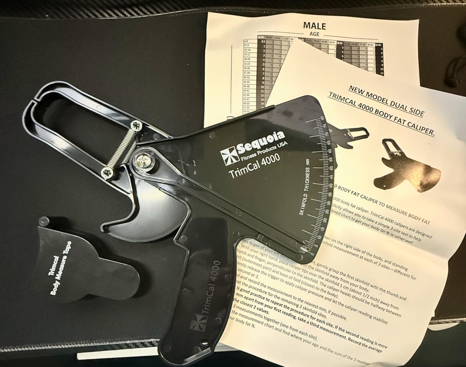 Sequoia Trimcal 4000 Body Fat Caliper with Tape Measure - Precision (Dual-Sided Design) for Fitness Tracking customer photo 1
