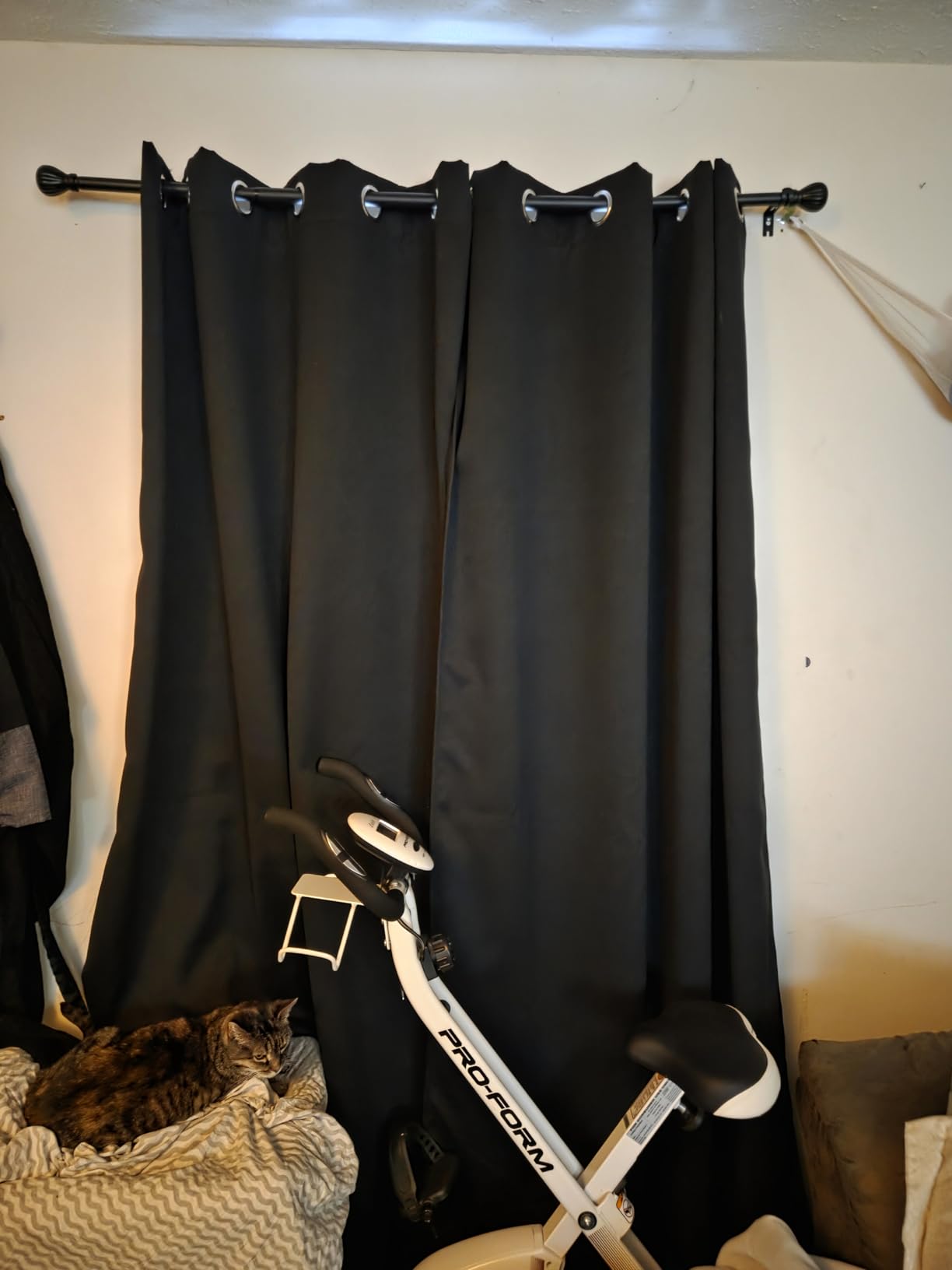 NICETOWN 100% Blackout Curtains for Bedroom, Room Darkening Plylux Black Curtains 84 Inch Long Thermal Insulated Grommet Window Drapes for Living Room, 52