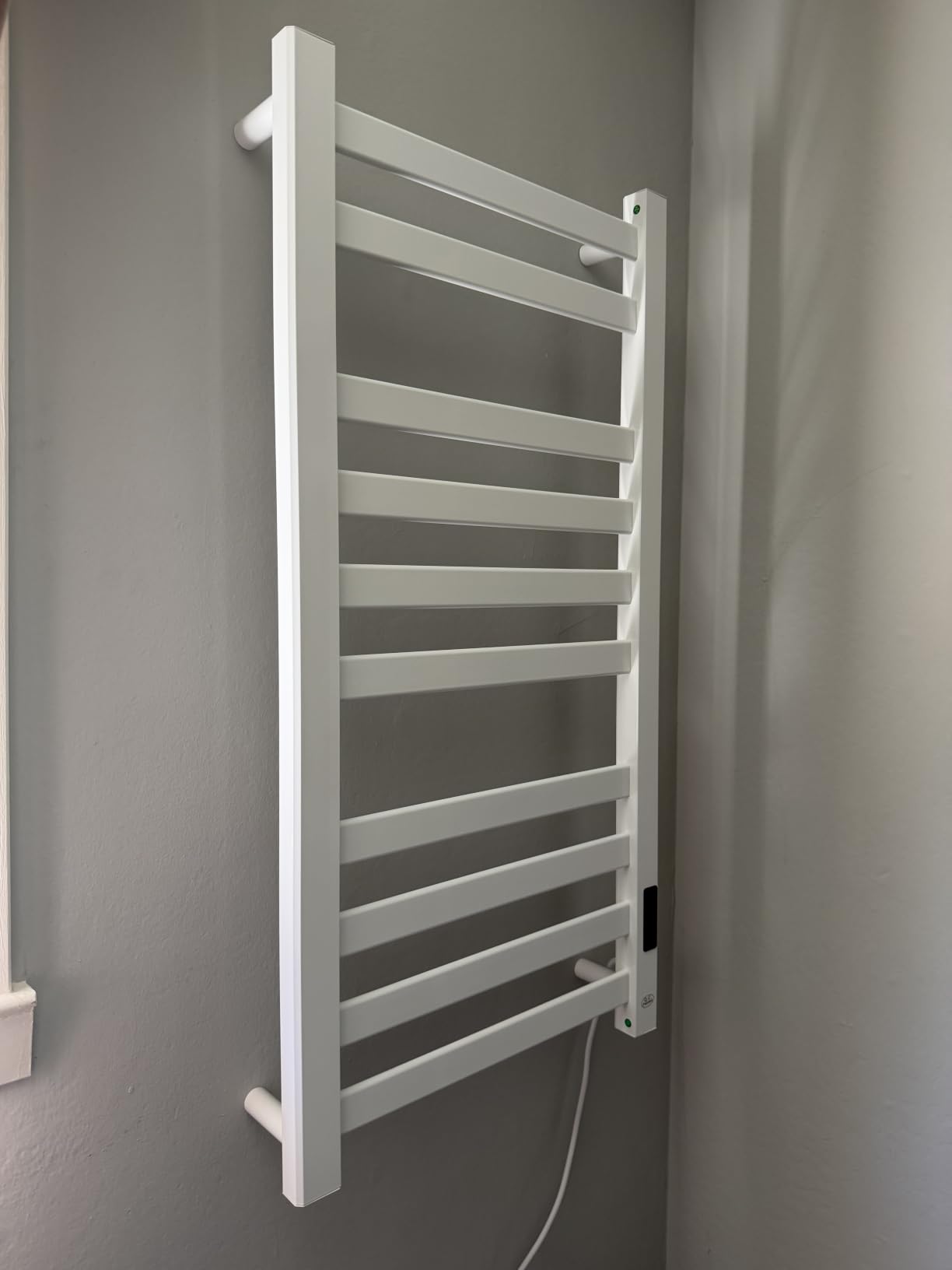 Heated Towel Rack for Bathroom Towel Warmer Racks Wall Mounted with Timer & Temperature Multi-Level Adjustments with 10 Bars for Bathroom Shower Hot Tub Spa (Black) customer photo 1