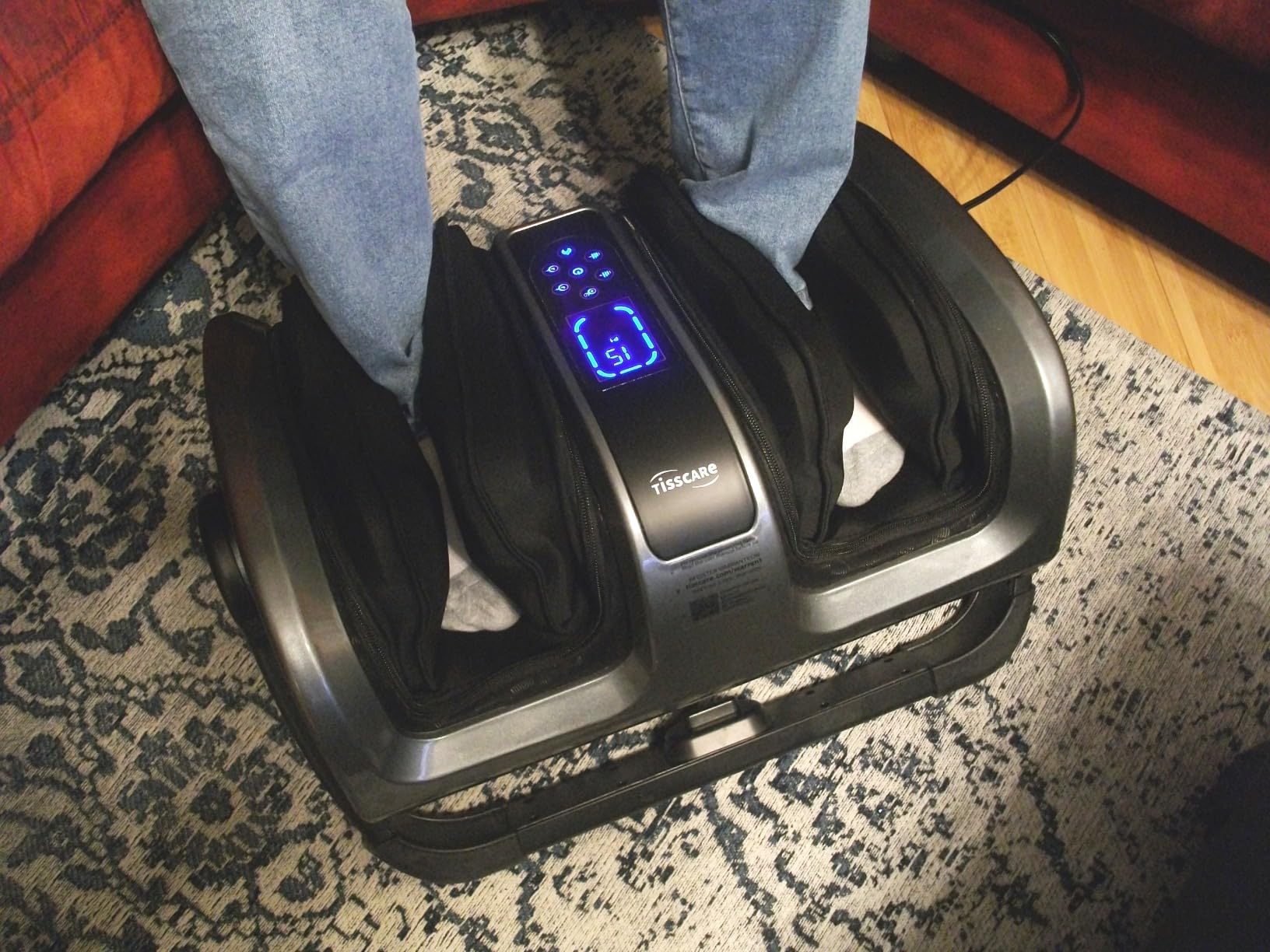 TISSCARE Shiatsu Foot Massager with Heat, FSA Eligible HSA Foot Massager for Plantar Fasciitis, Neuropathy, Circulation and Pain Relief, Massage Feet at Home/Office customer photo 2