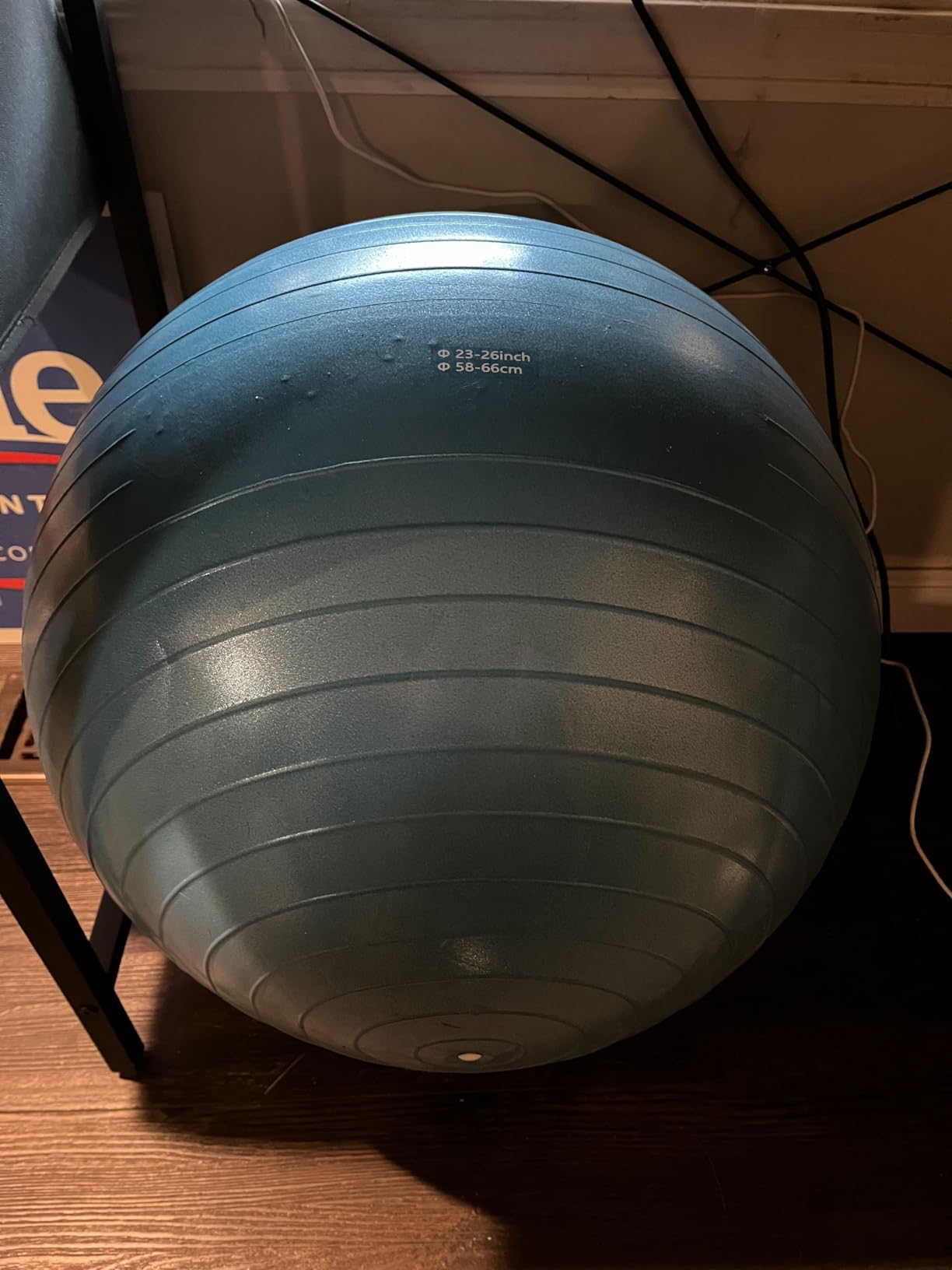 Amazon Basics Anti-Burst Exercise Ball with Pump, 23-26
