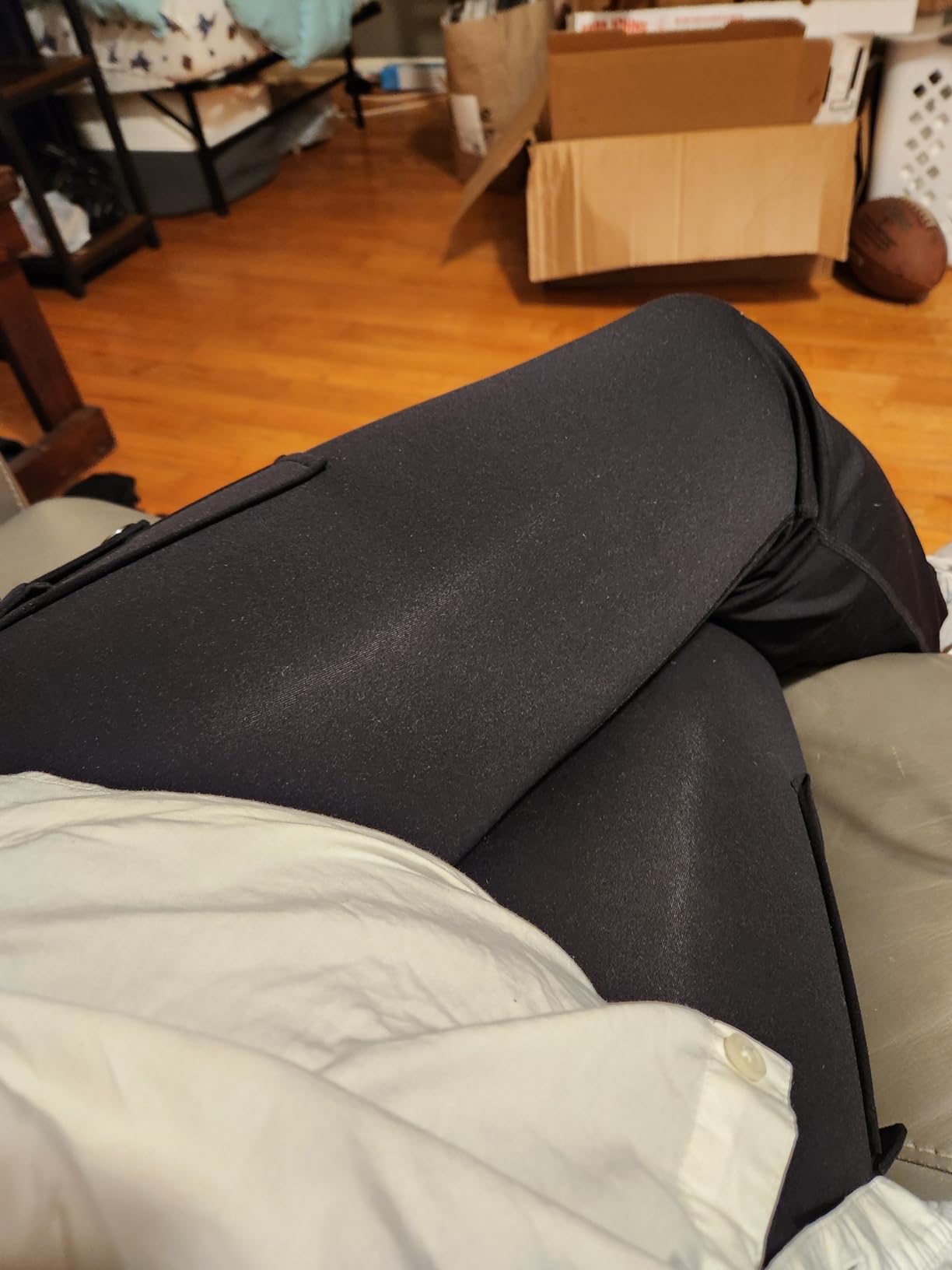 YEOREO CoreFlex Women Workout Flare Leggings with Pockets Hidden Scrunch High Waisted Cargo Gym Yoga No Front Seam Leggings customer photo 1