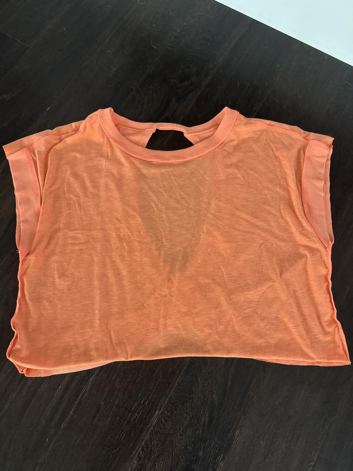 Open Back Workout Tops for Women Loose Fit Athletic Crop Tee Short Sleeve Gym Running Yoga Shirt customer photo 2