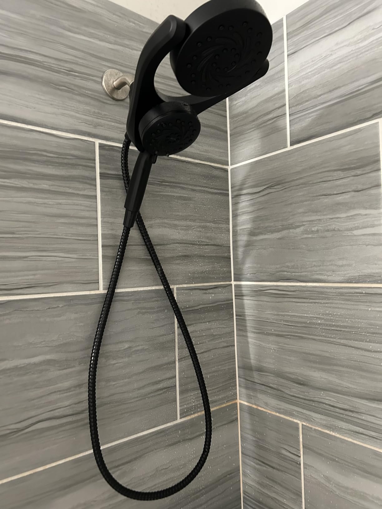 Delta 5-Setting HydroRain 2-in-1 Dual Shower Head with ProClean Spray, Chrome High Pressure Shower Head with Handheld Spray, 1.75 GPM Flow Rate, Chrome 75419 customer photo 2