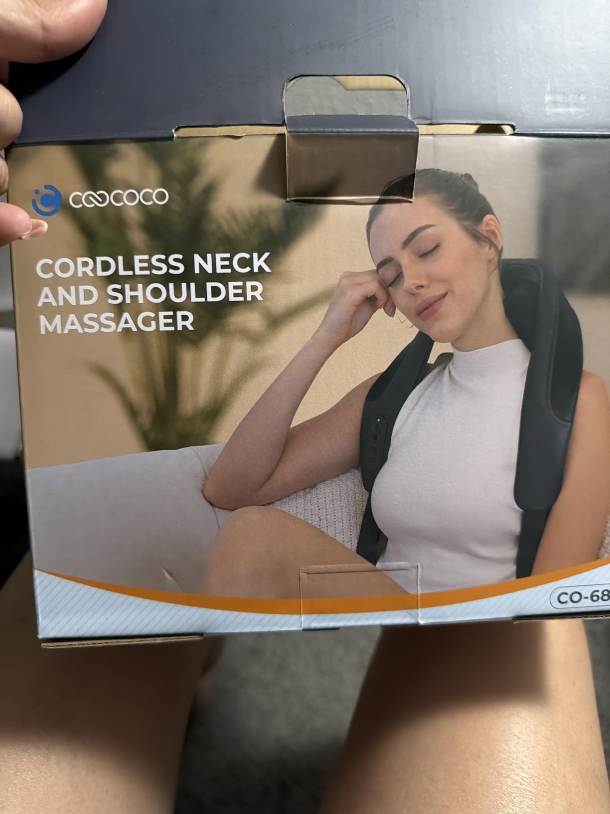 CooCoCo HSA Cordless Neck Massager with Heat, FSA Eligible Hands-Free Wearable Shiatsu Shoulder Massager for Home, Office or Travel, Rechargeable Relaxation Gifts for Men customer photo 1
