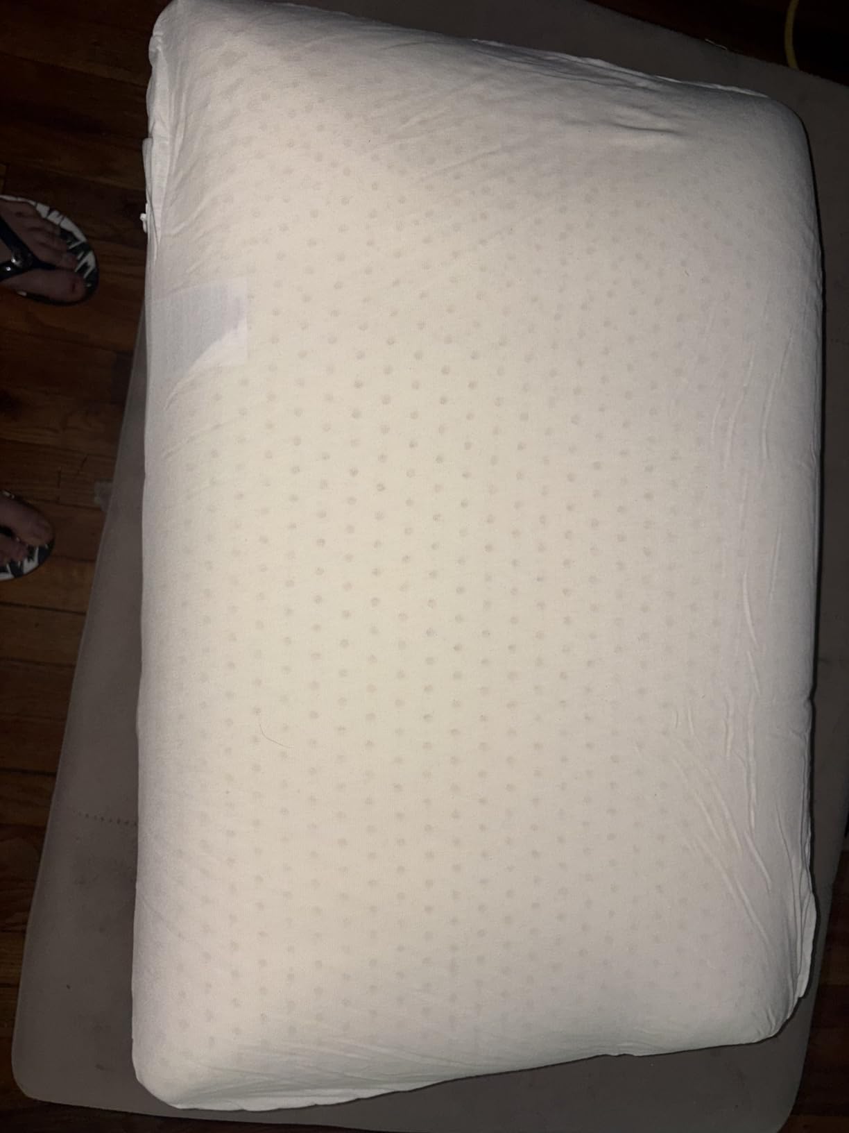 100% Natural Talalay Latex Pillow, Luxury Support Sleeping Bed Pillow for Side, Back, and Stomach Sleepers, Removable Breathable Cotton Cover, Standard (Medium 6.2''H) customer photo 2