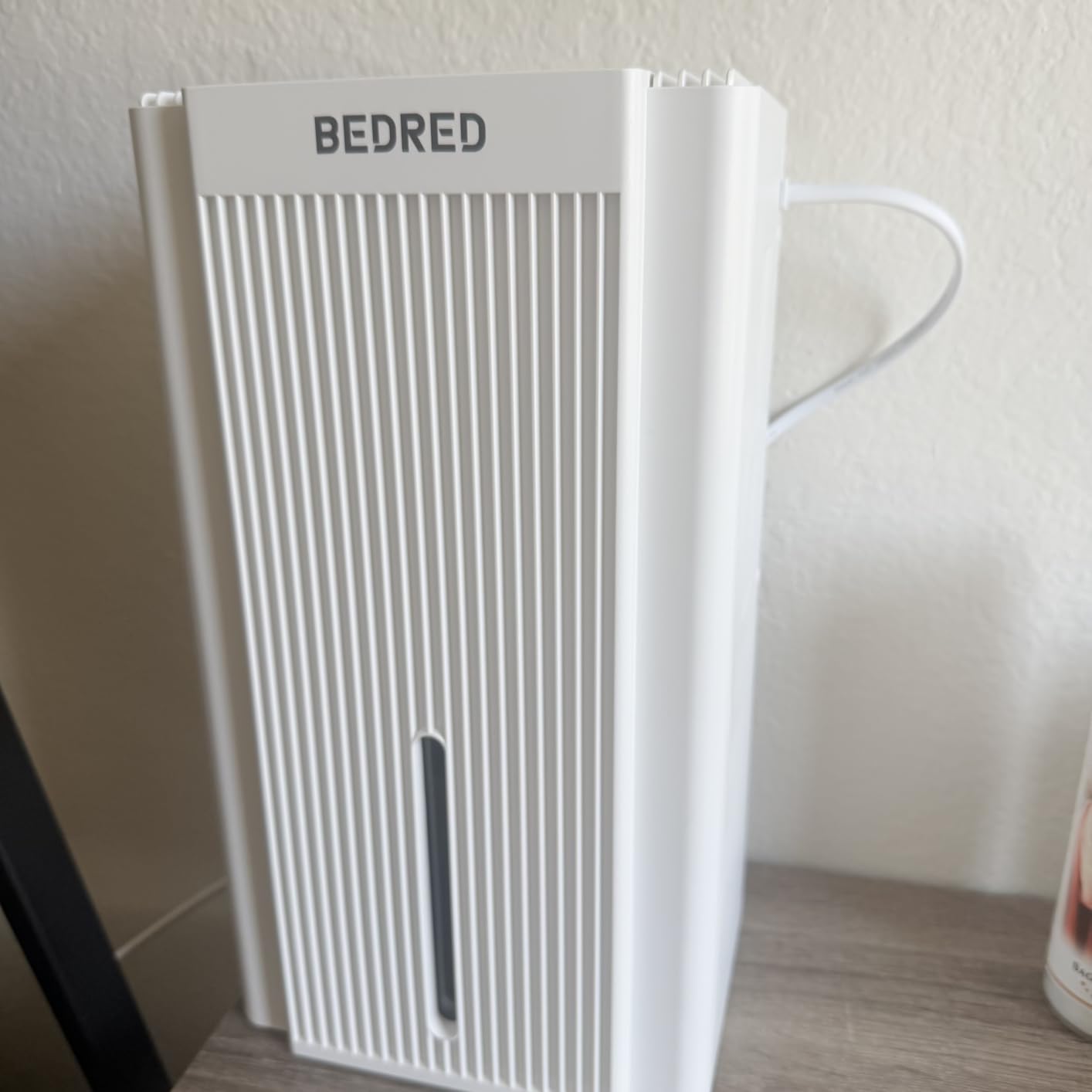 BEDRED Dehumidifier, 95OZ Dehumidifier for Home 1000 sq ft - Quiet with Auto Shut Off & Relaxing 7 Color Ambient Light, Ideal for Livingroom, Bedroom, Basement (Black) customer photo 1