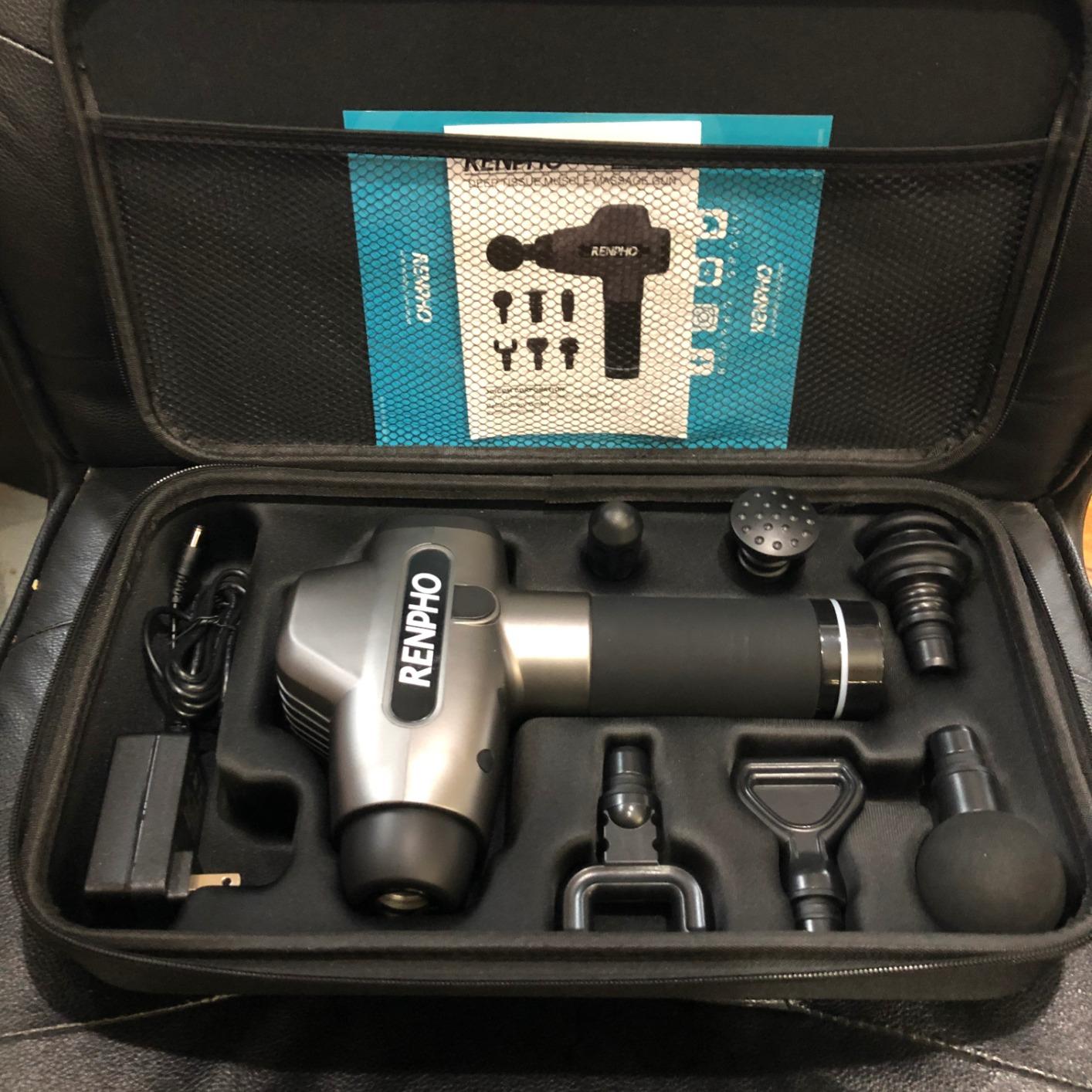 RENPHO Active+ Percussion Massage Gun, 5 Adjustable Speeds for Back, Neck, Muscle Recovery - App Controlled Guided Courses, Carry Case for Professional Athlete customer photo 1