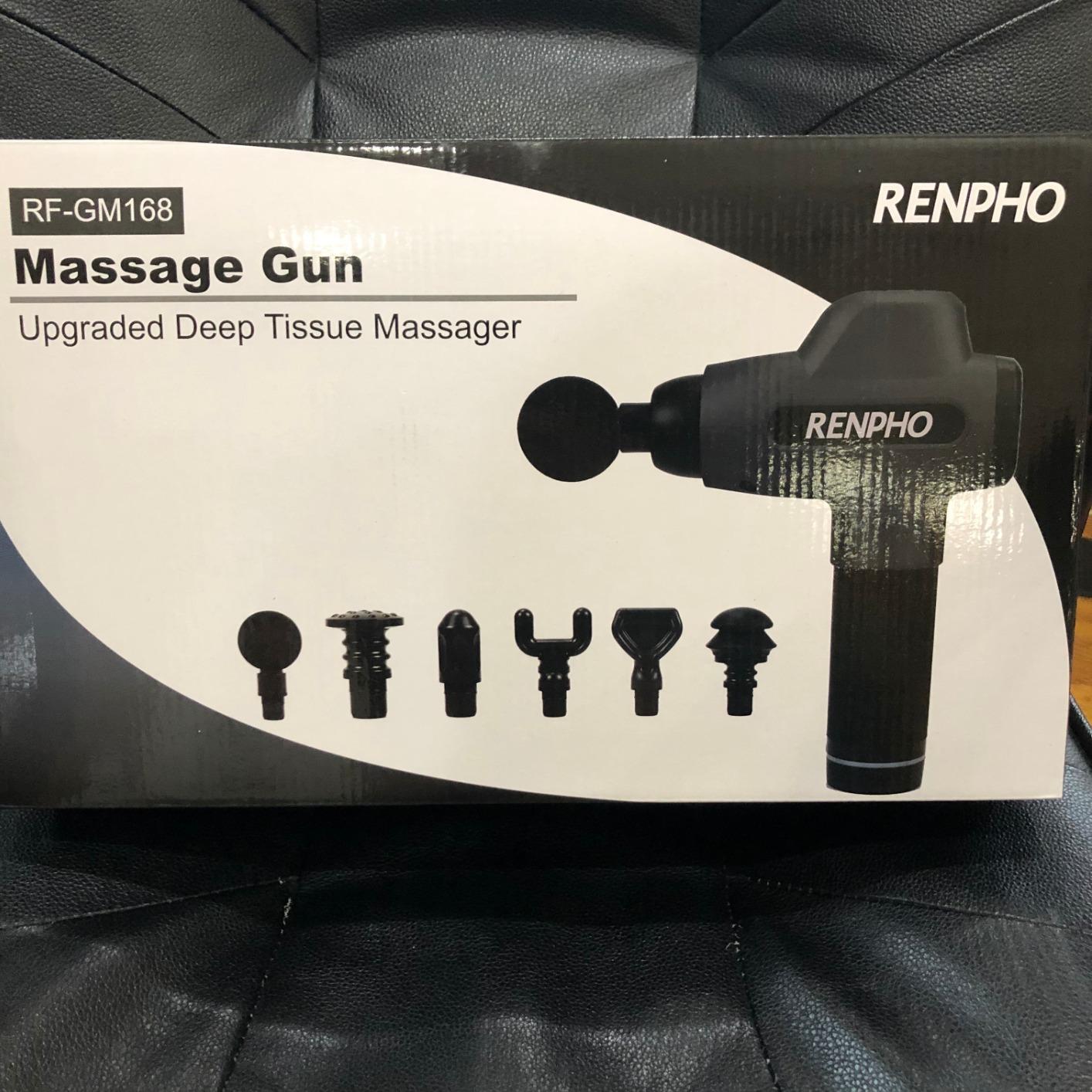 RENPHO Active+ Percussion Massage Gun, 5 Adjustable Speeds for Back, Neck, Muscle Recovery - App Controlled Guided Courses, Carry Case for Professional Athlete customer photo 2