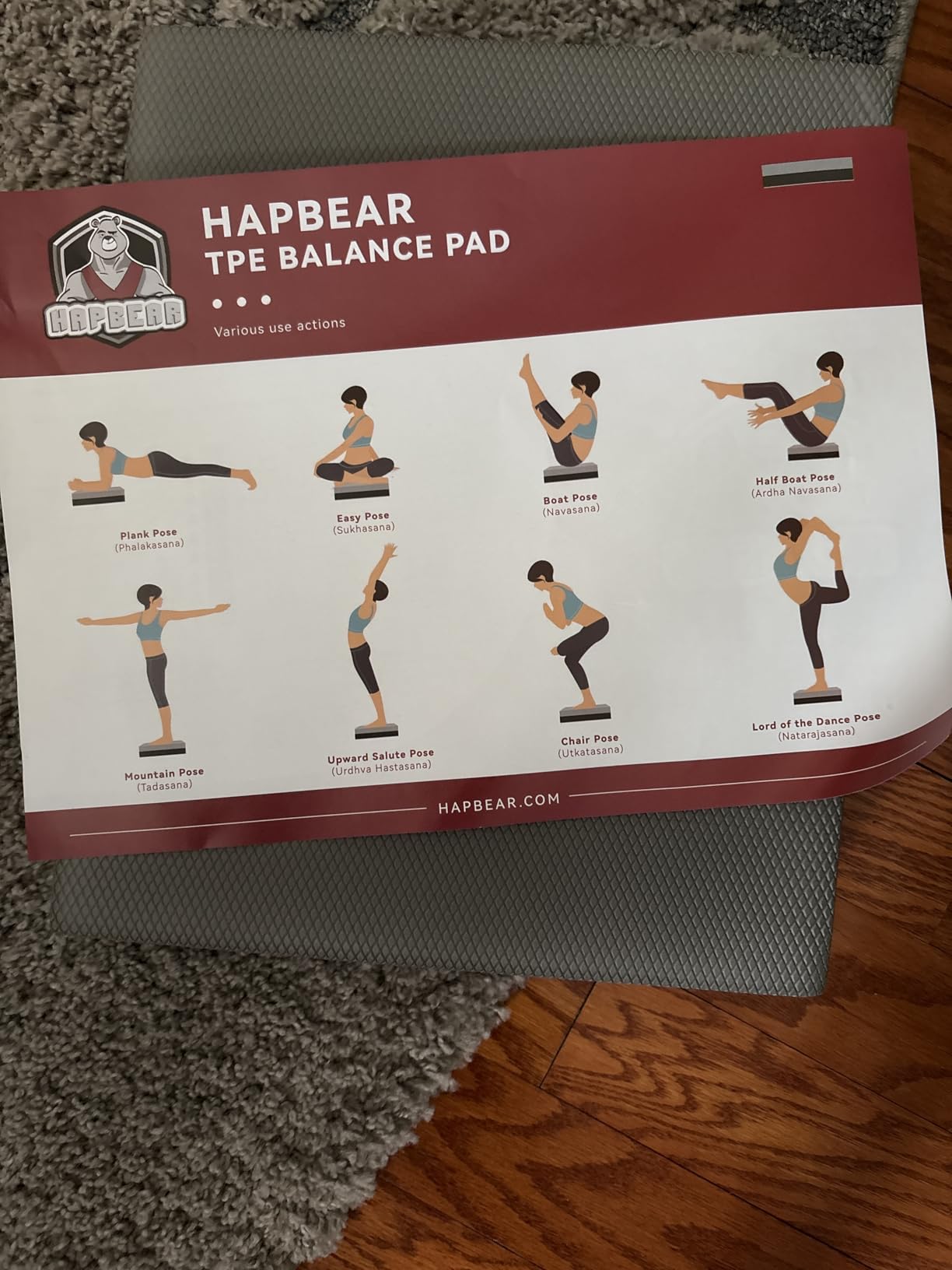 HAPBEAR Exercise Balance Pad - 15
