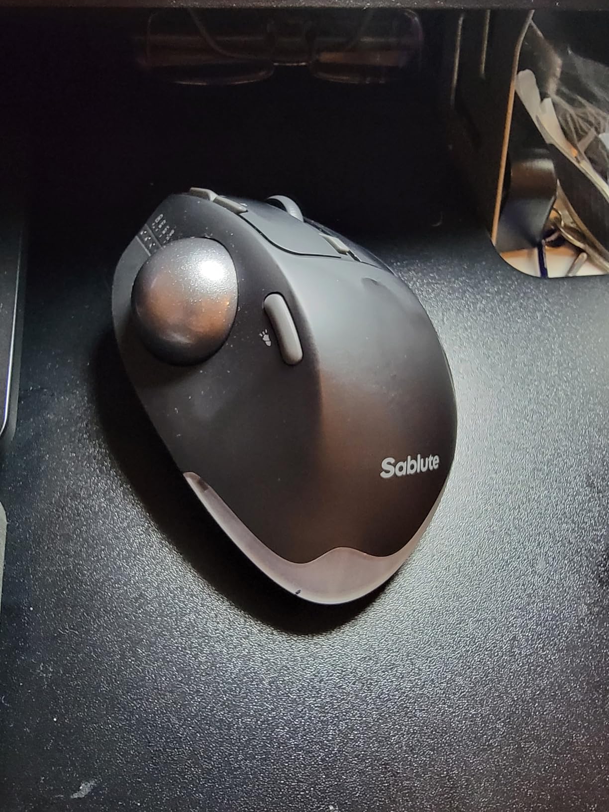 SABLUTE MAM1 Pro Ergonomic Wireless Trackball Mouse, Adjustable 0/18 Angle, Thumb Control Mice, Quiet Click, 3 Multi-Device Bluetooth & USB Receiver, Rechargeable Mouse for Office, Windows Mac customer photo 1