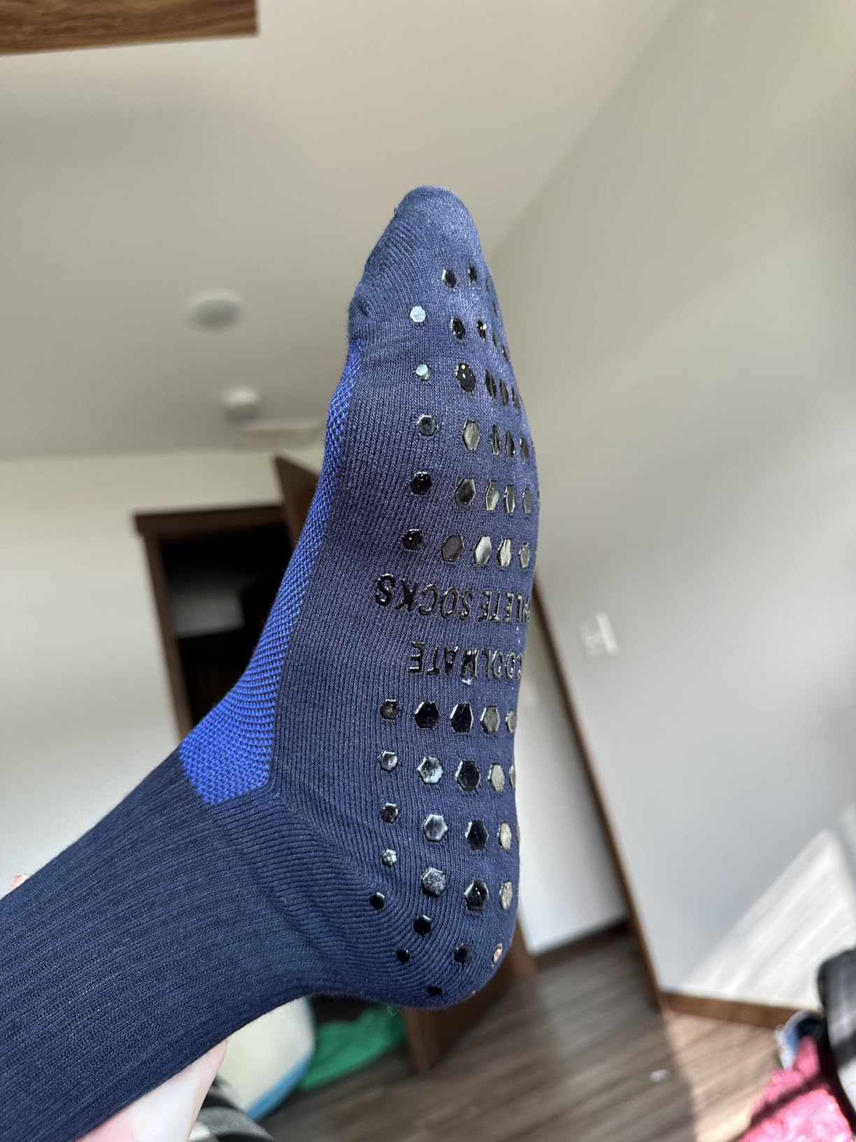 COOLMATE Mens Grip Socks Men Non Slip Size 6-10-13-14, Non Slip Pilates Yoga Socks for Men with Grips, Gifts for Men customer photo 2