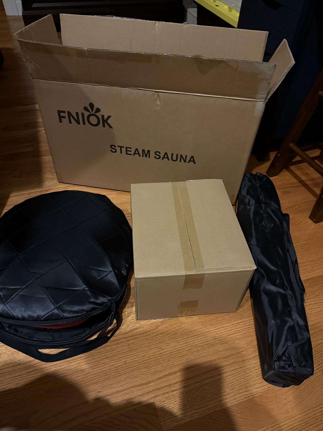 Portable Steam Sauna at Home, 9 Levels Heating, Sauna Tent for Home with Steamer and Folding Chair customer photo 2