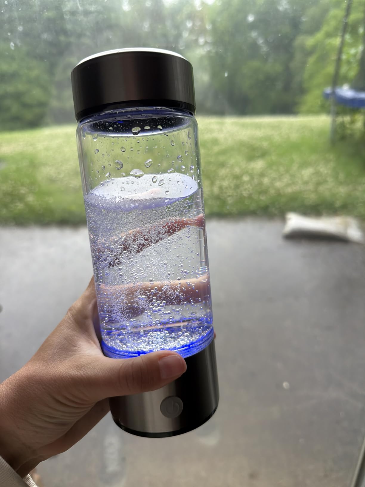 Aqua Vital Hydrogen Water Bottle 2026 Generator 16 oz/470 ml SPE-PEM Ionized H2 Hydration Bottle USB-C Rechargeable Glass Flask with Auto Shut-Off Portable Sports & Travel Hydrogenated Water Machine customer photo 2