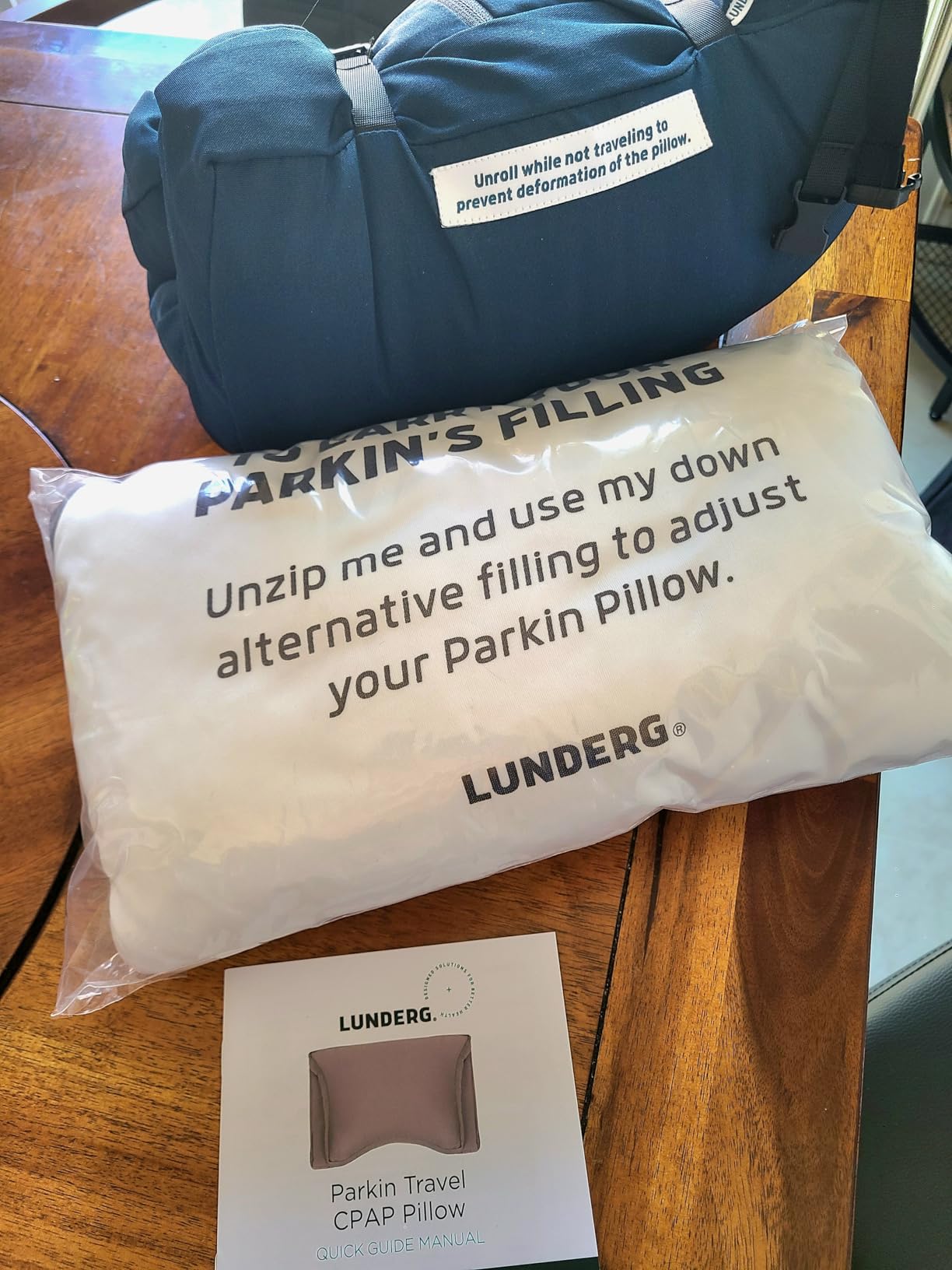 Lunderg Parkin CPAP Pillow for Side & Back Sleepers - The Only Down Alternative with Adjustable Filling & 100% Cotton Case - Reduce Air Leaks & Mask Pressure for Better Sleep - Works with All Masks customer photo 2