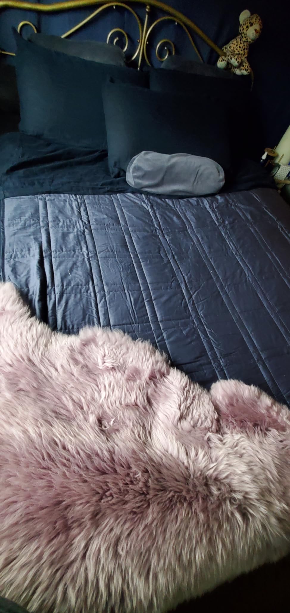 Baloo Weighted Blanket for Adults 12 lb Throw (Cocoa, 42