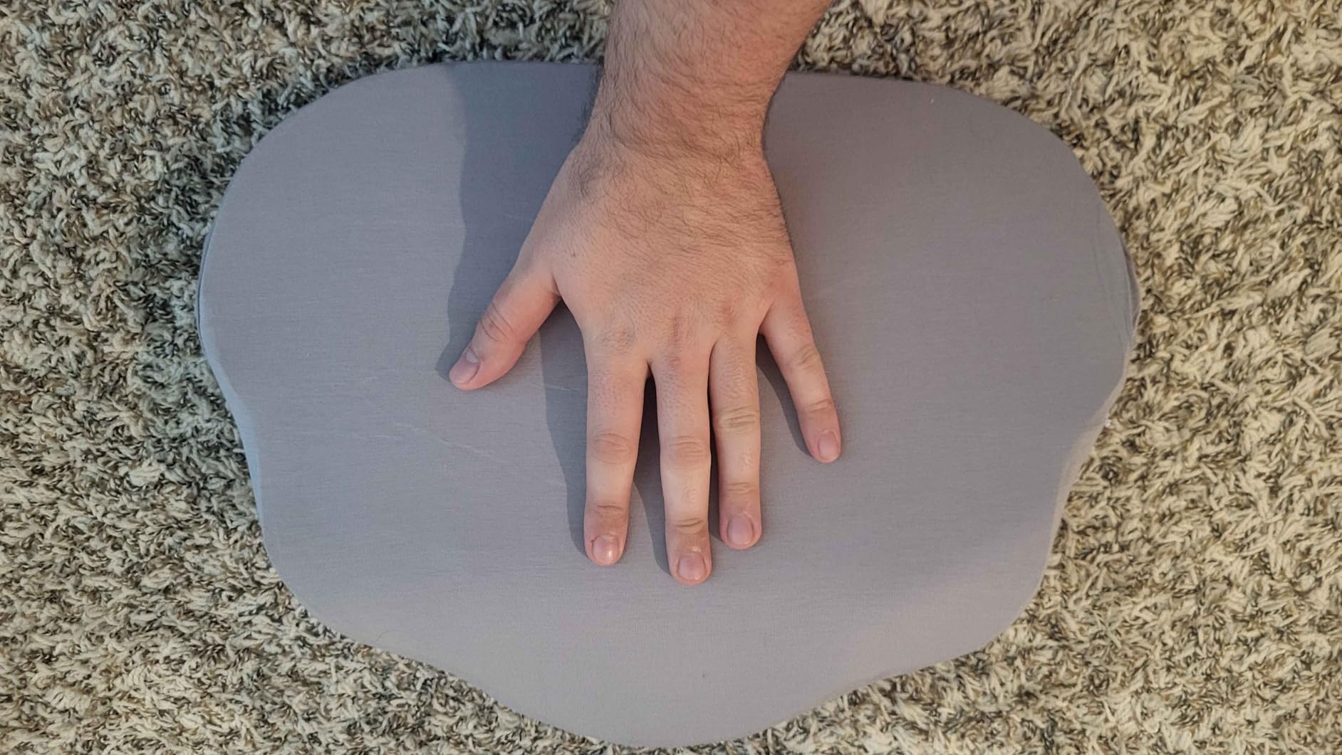 Chilling Home Portable Pregnancy Pillow Memory Foam - Maternity Body Pillow for Sleeping- Multifunctional Pregnancy Wedge Pillow for Back, Belly, Pain Relief, Ideal for Pregnant Women,Travel,Grey customer photo 2
